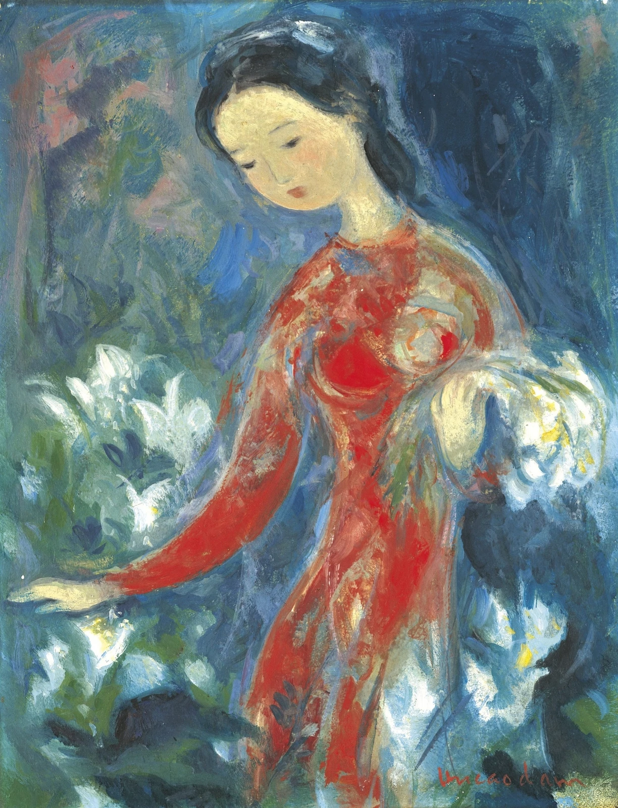 Girl with Flowers, Vũ Cao Đàm