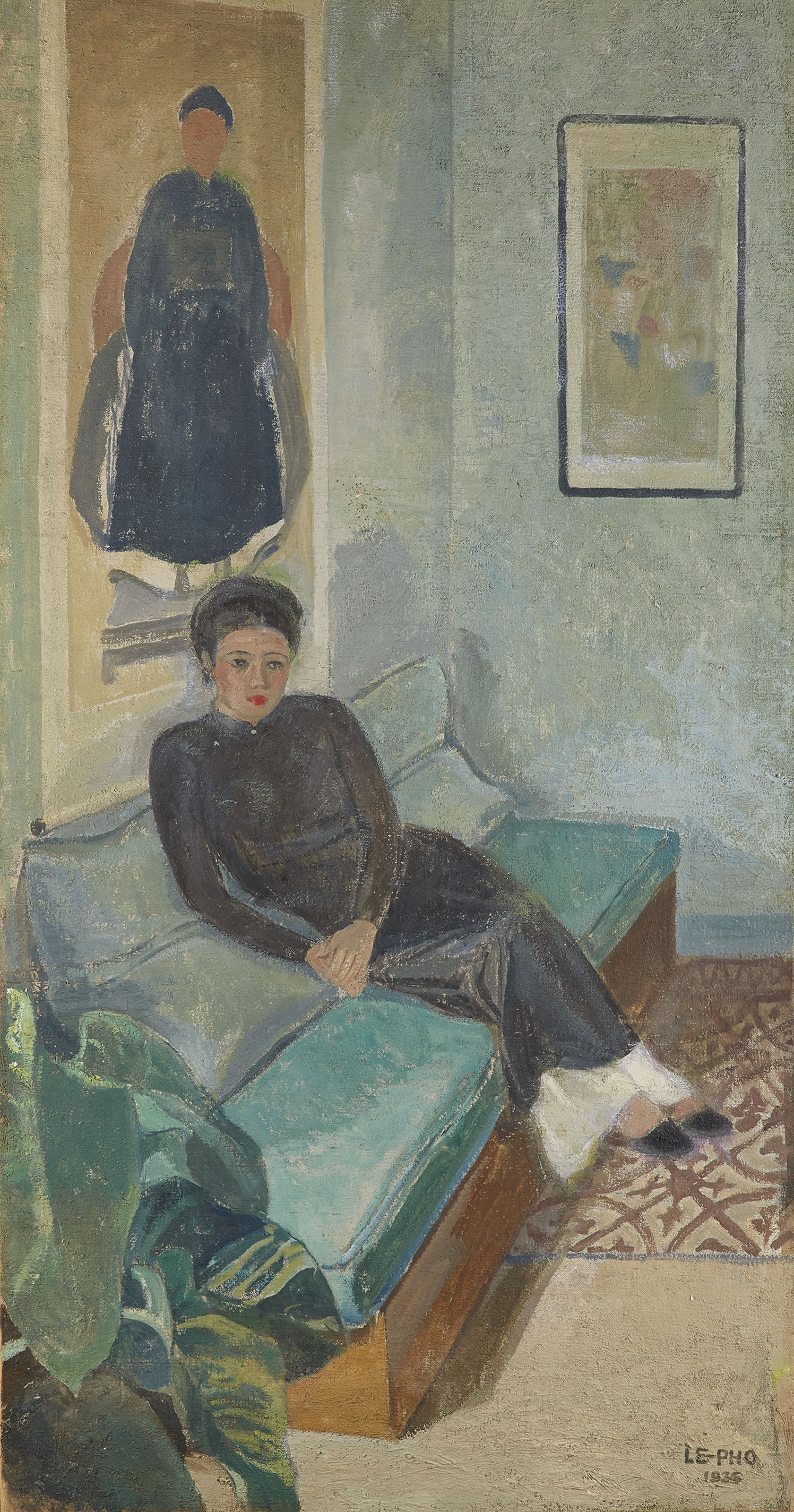 Portrait of the Artist Lê Thị Lựu, zoomed in