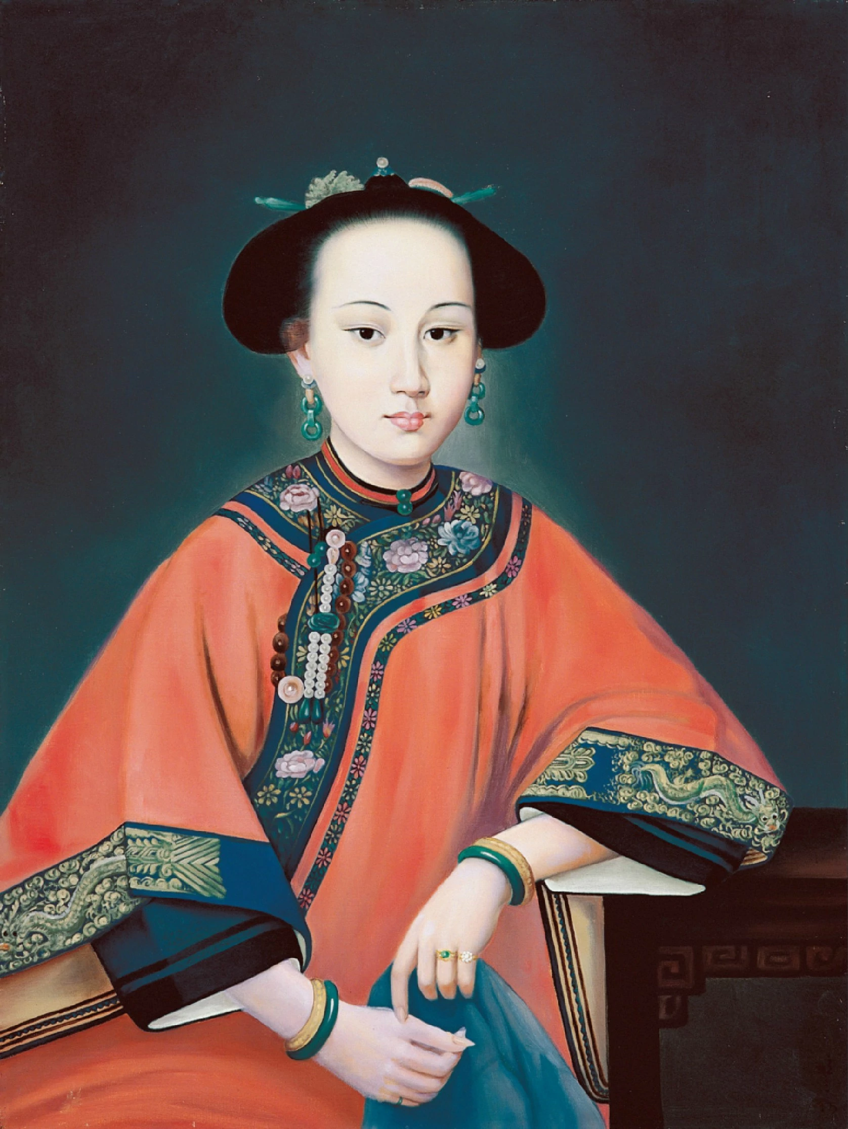 Portrait of Lady Hoja, Giuseppe Castiglione (郎世寧)
