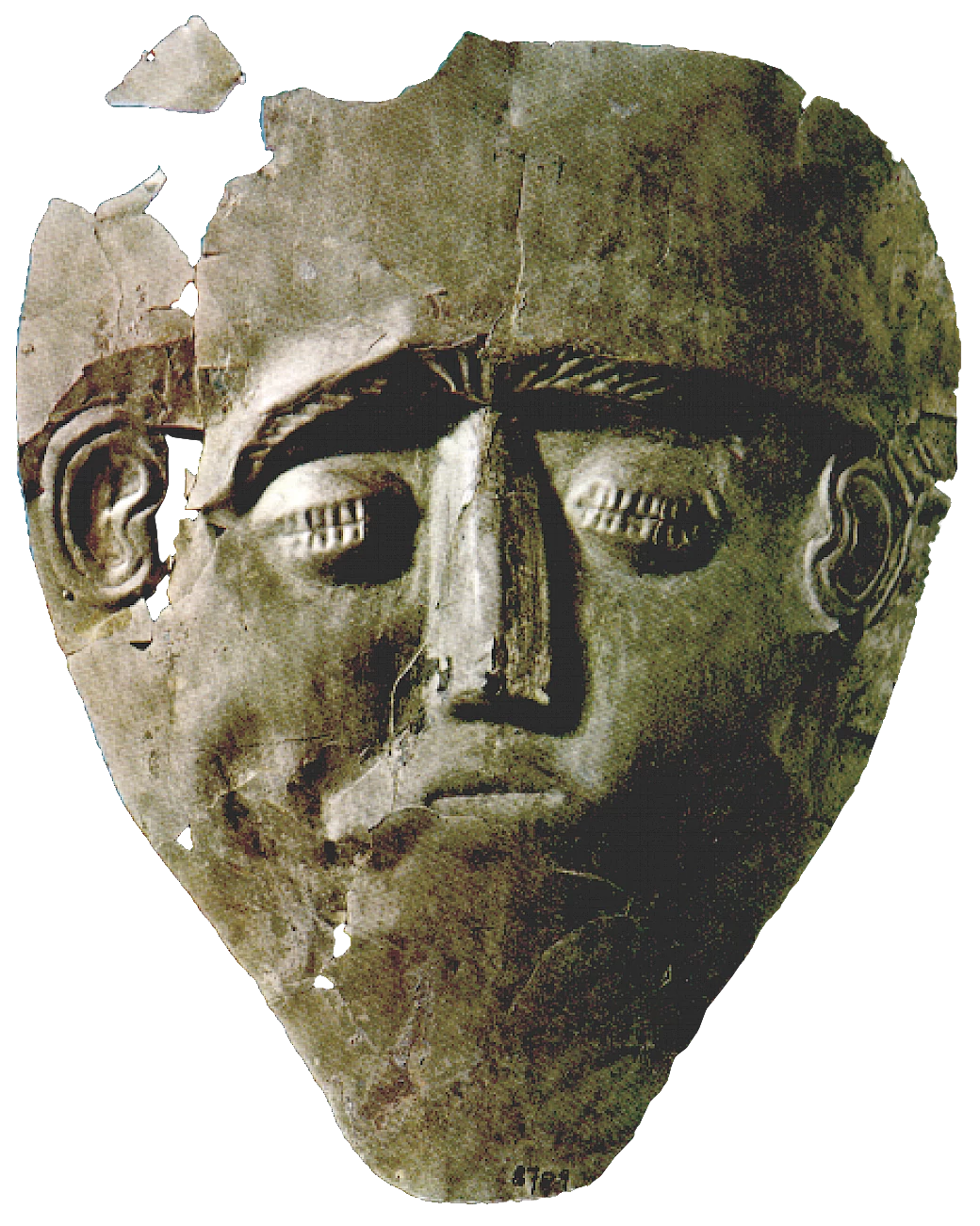 Electrum Grave Mask from Grave Circle B, Aegean Civilizations