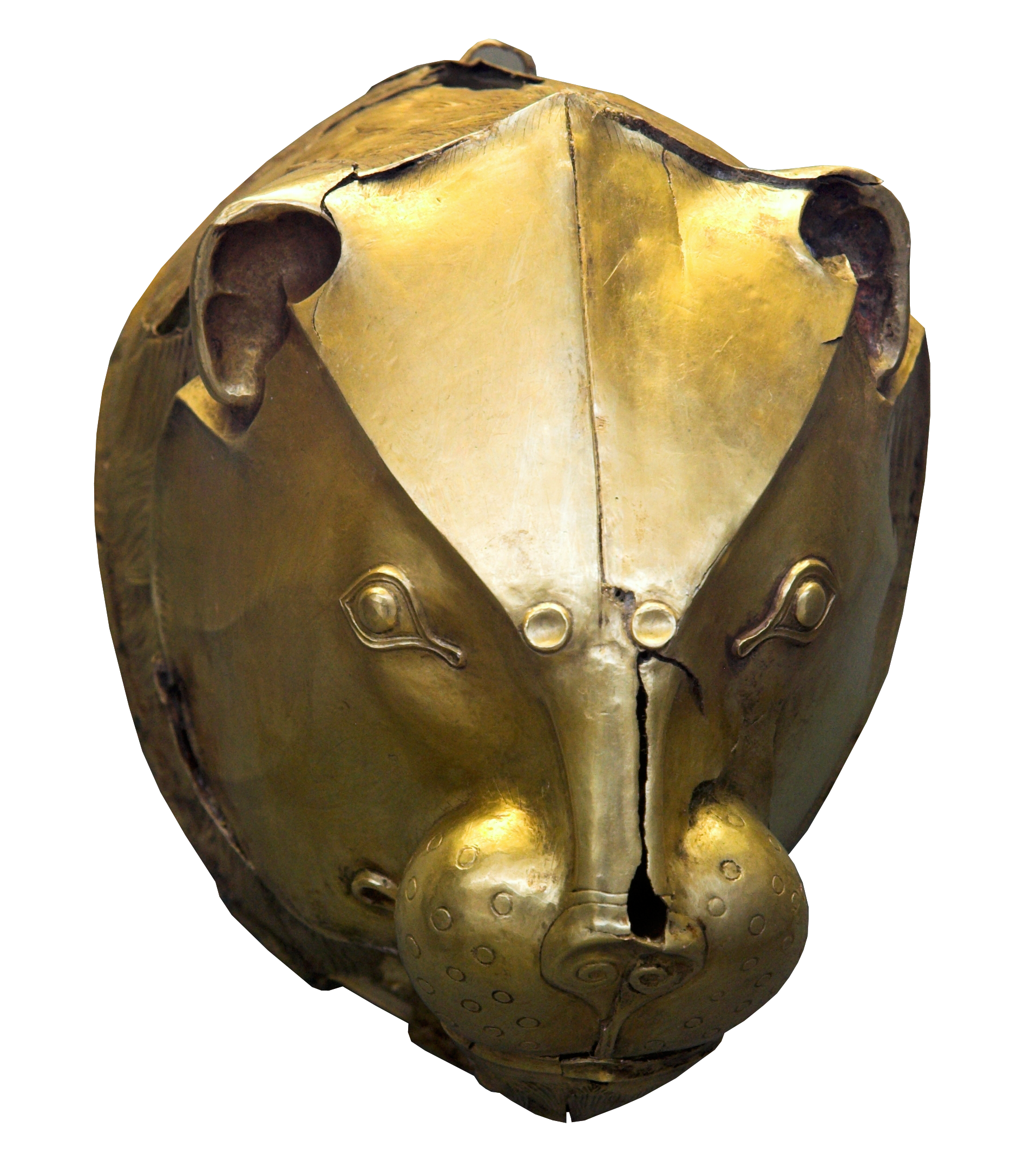 Mycenaean Lion Rhyton, zoomed in