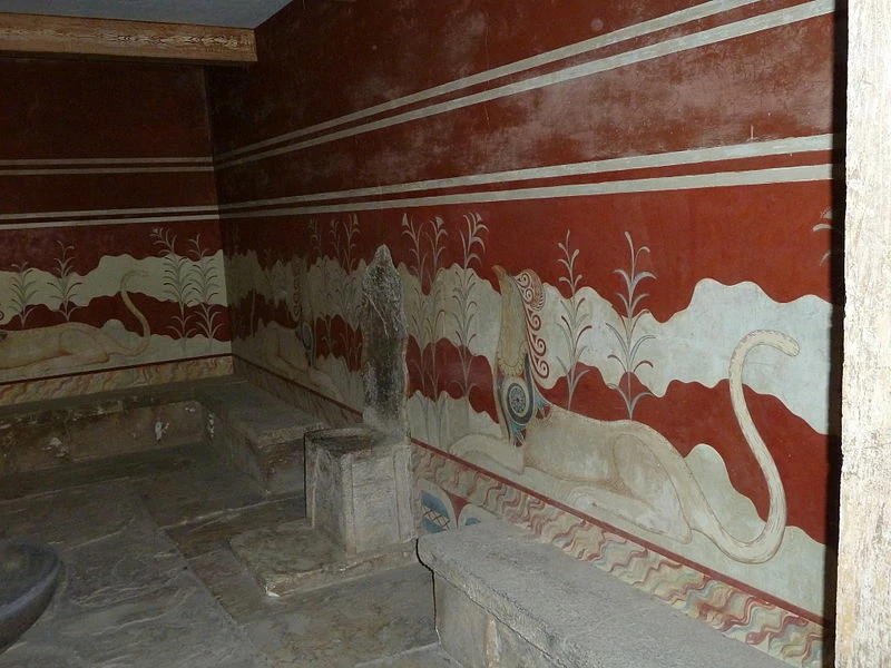Throne Room at Knossos, Aegean Civilizations