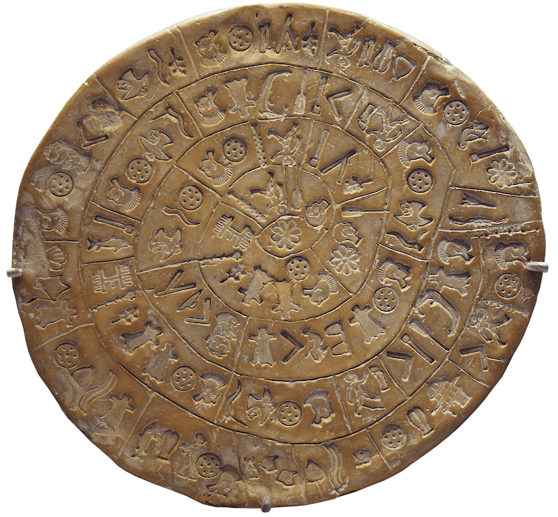 Phaistos Disk scale comparison