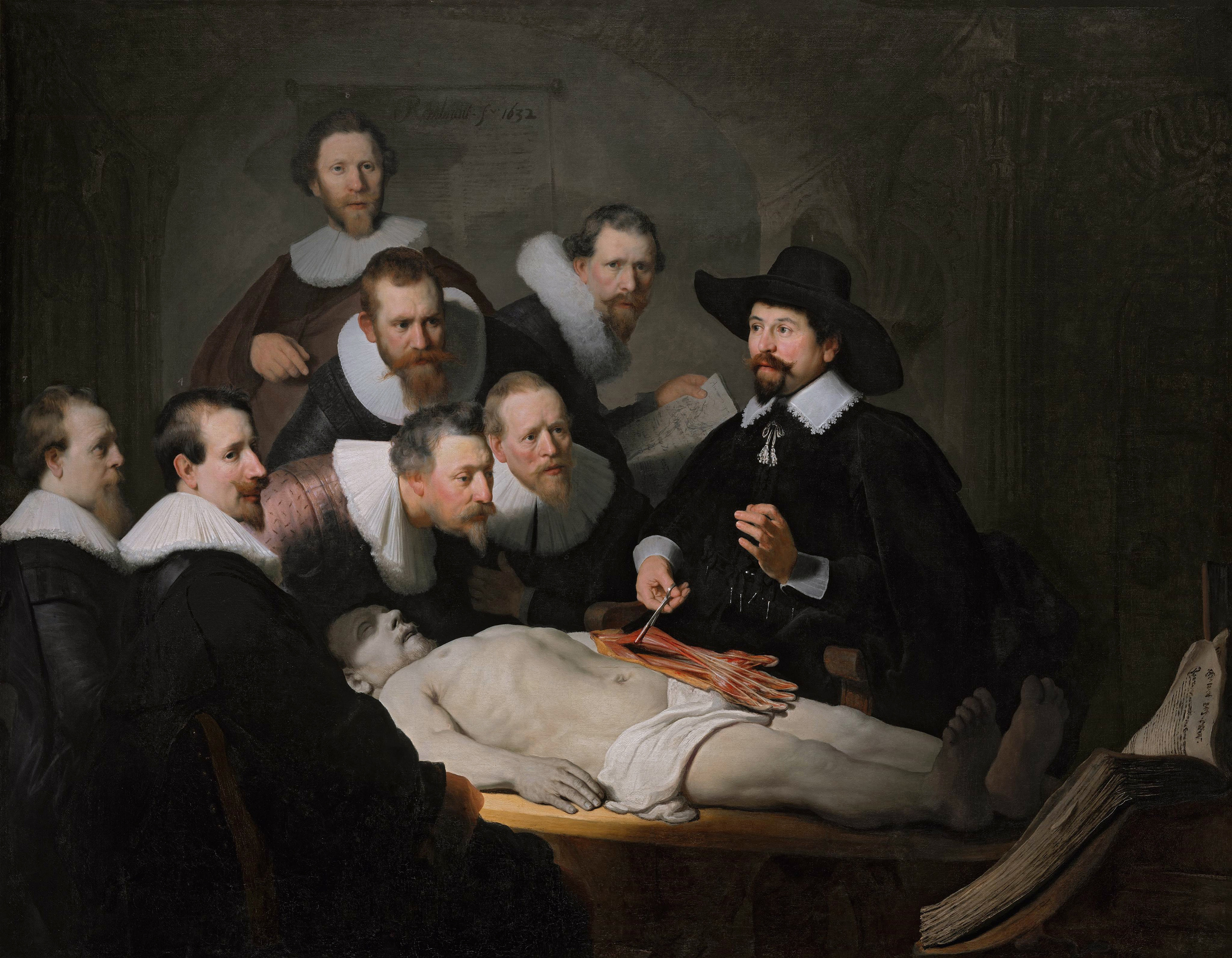 The Anatomy Lesson Of Dr Nicolaes Tulp By Rembrandt Van Rijn