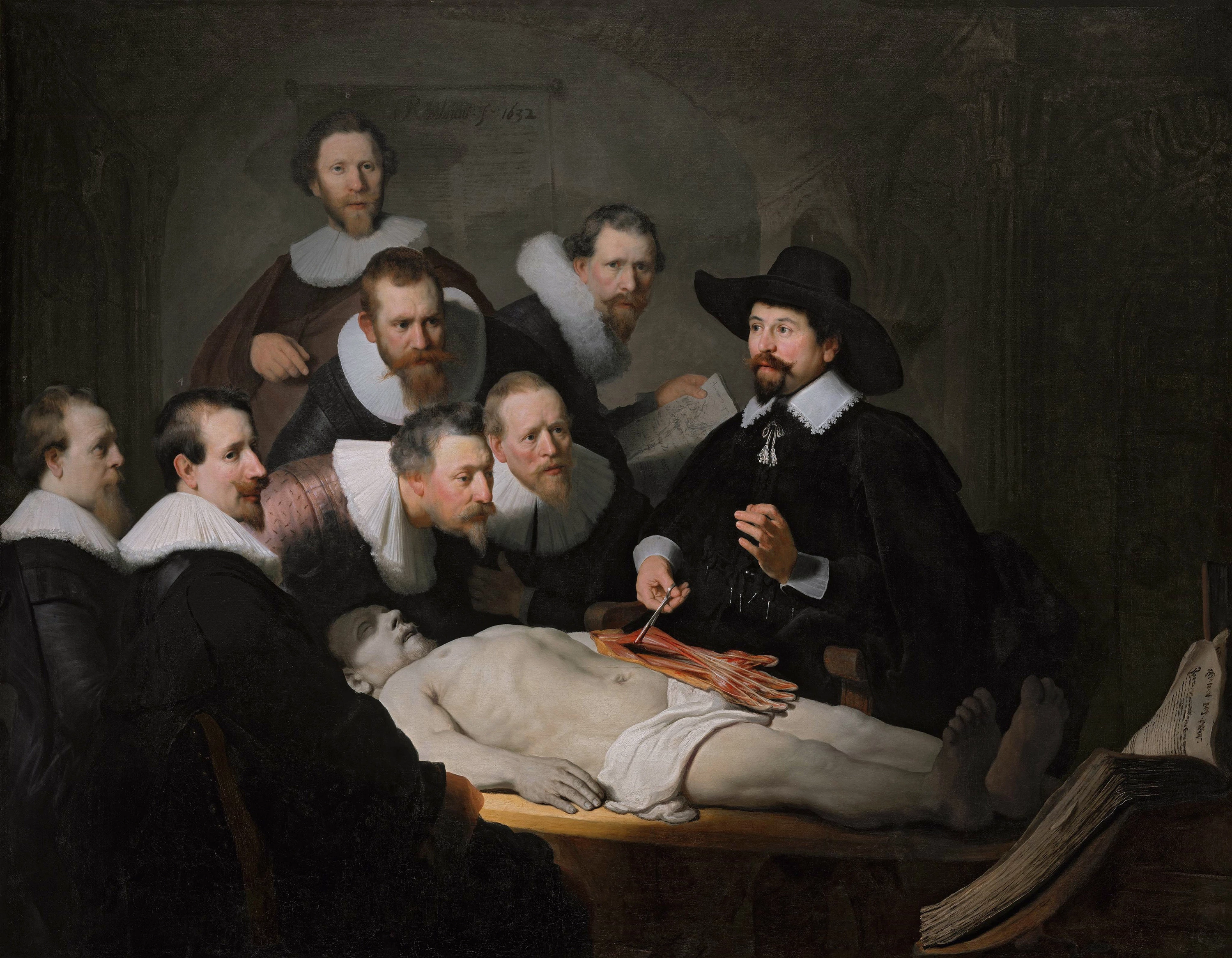 The Anatomy Lesson of Dr. Nicolaes Tulp, Rembrandt van Rijn