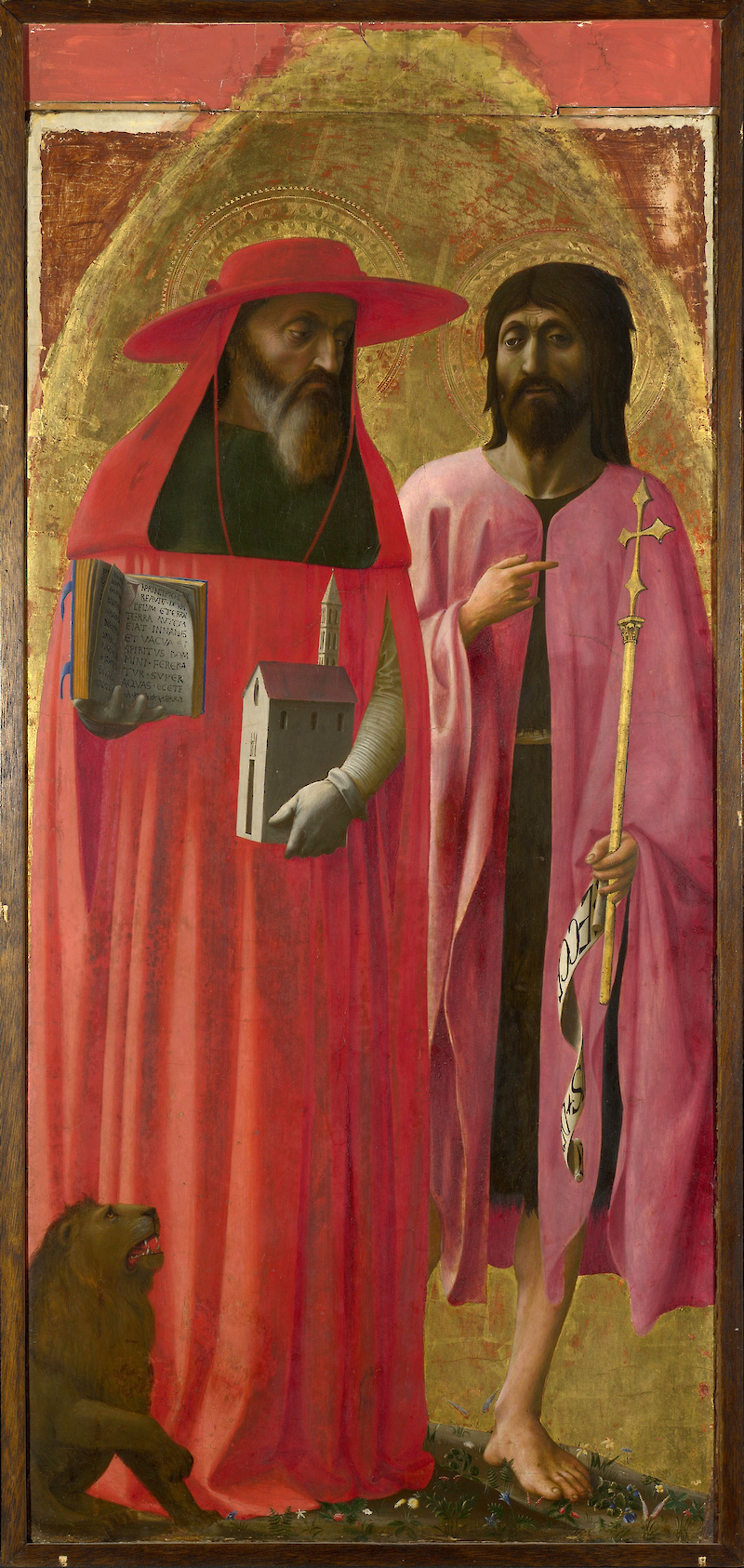 Saints Jerome and John the Baptist scale comparison
