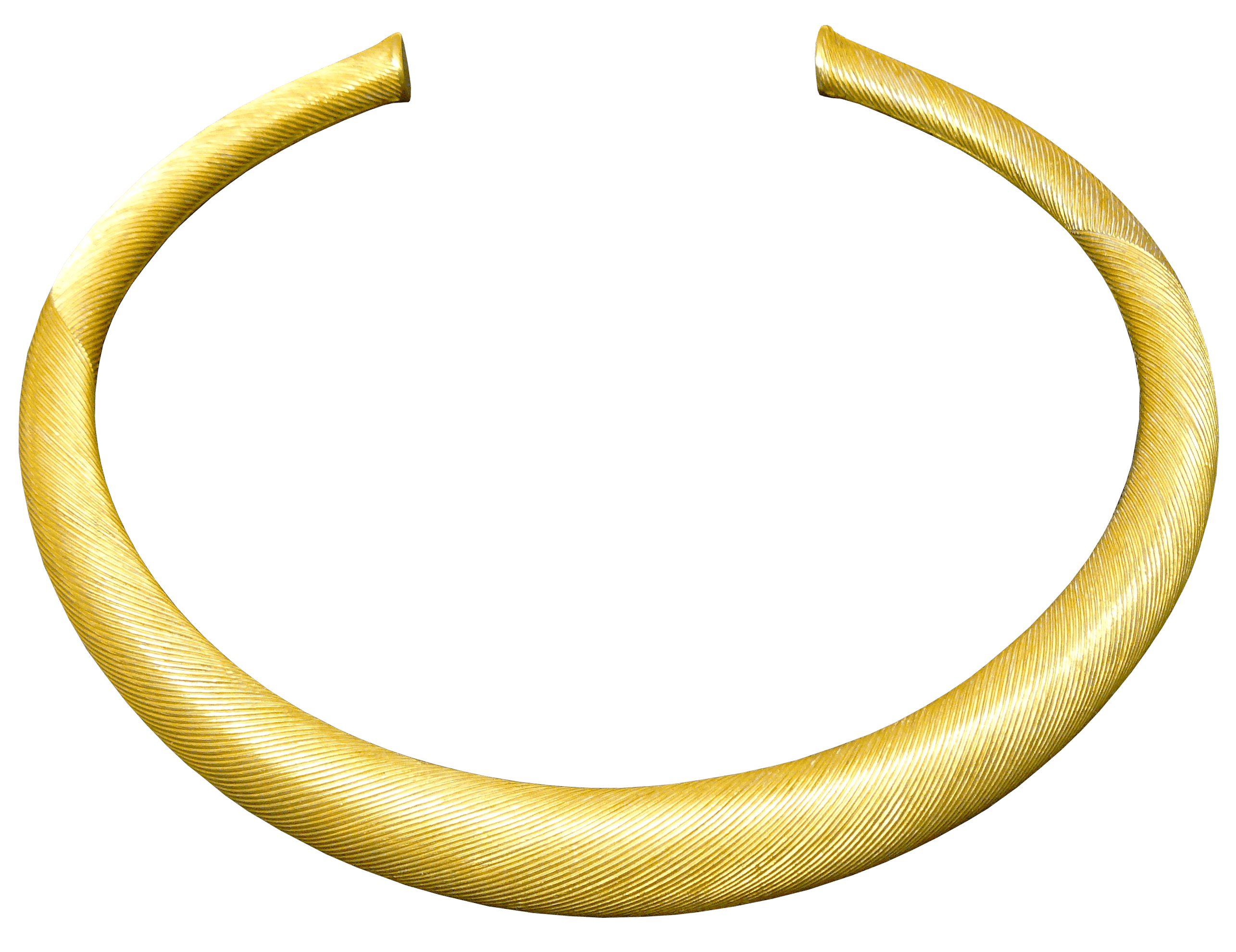 Gold Celtic Torc, zoomed in