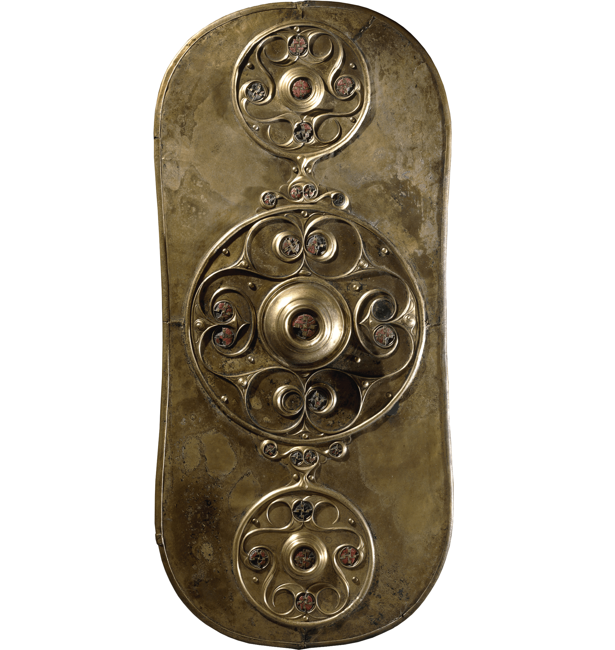 The Battersea Shield, zoomed in