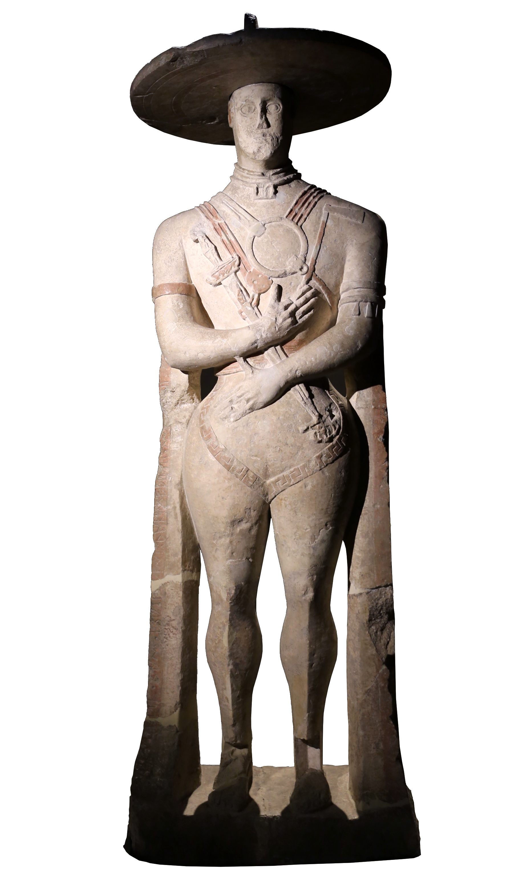 Warrior of Capestrano, zoomed in