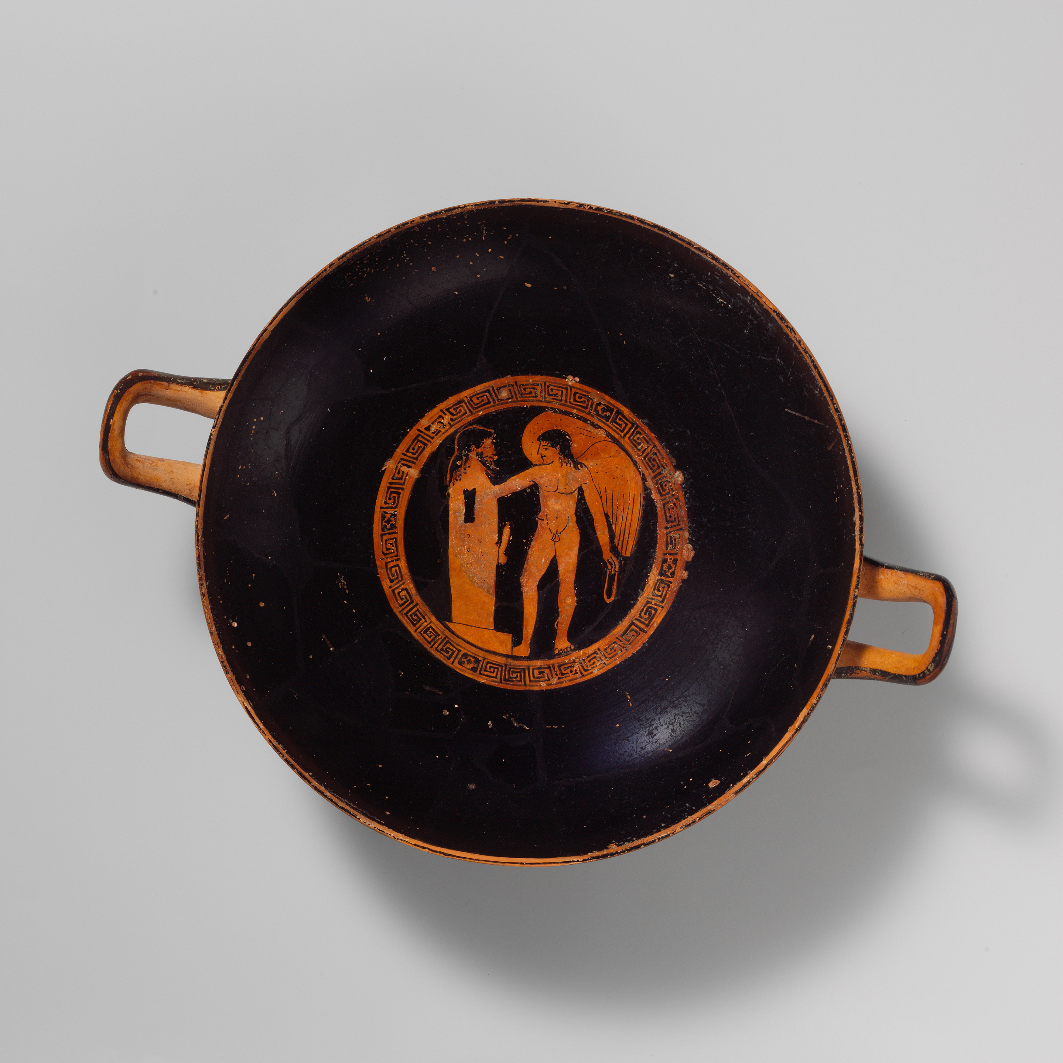 Greek Drinking Vessel, zoomed in