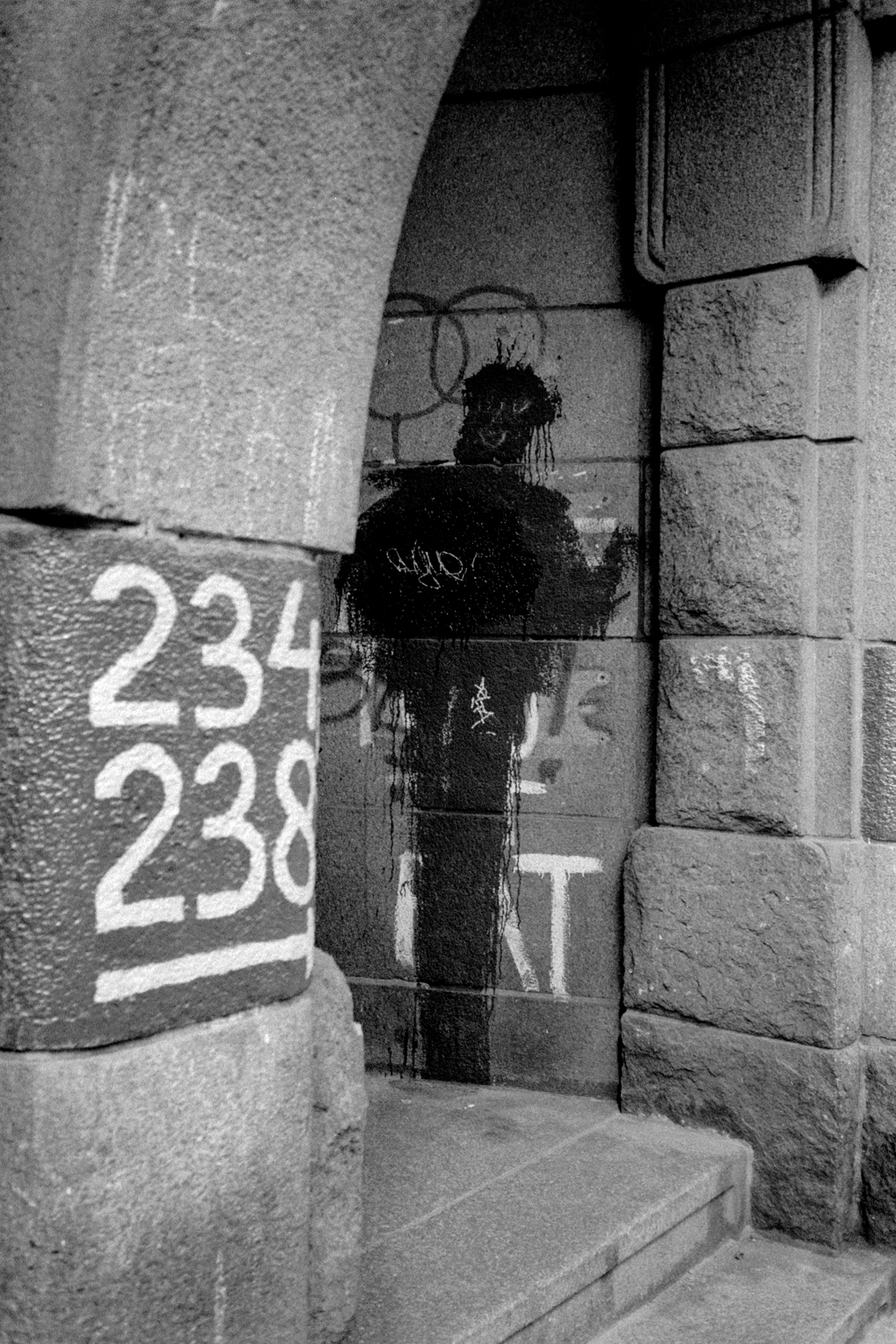 Shadowman Amsterdam, zoomed in