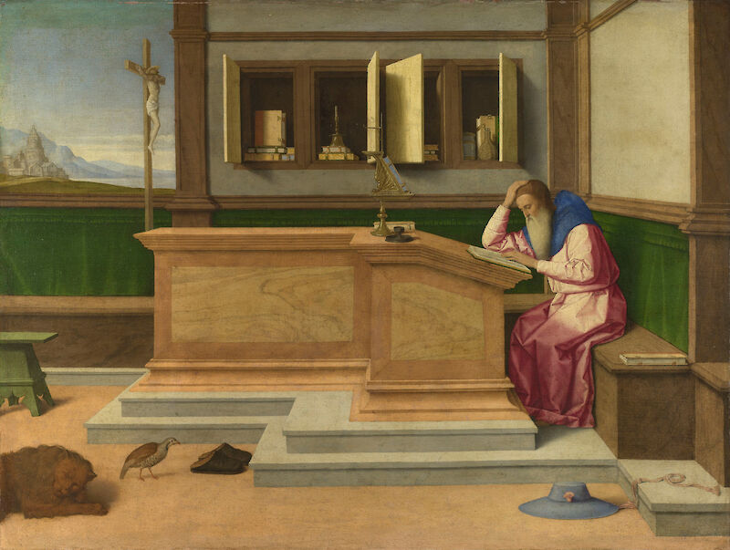 Saint Jerome in his Study scale comparison