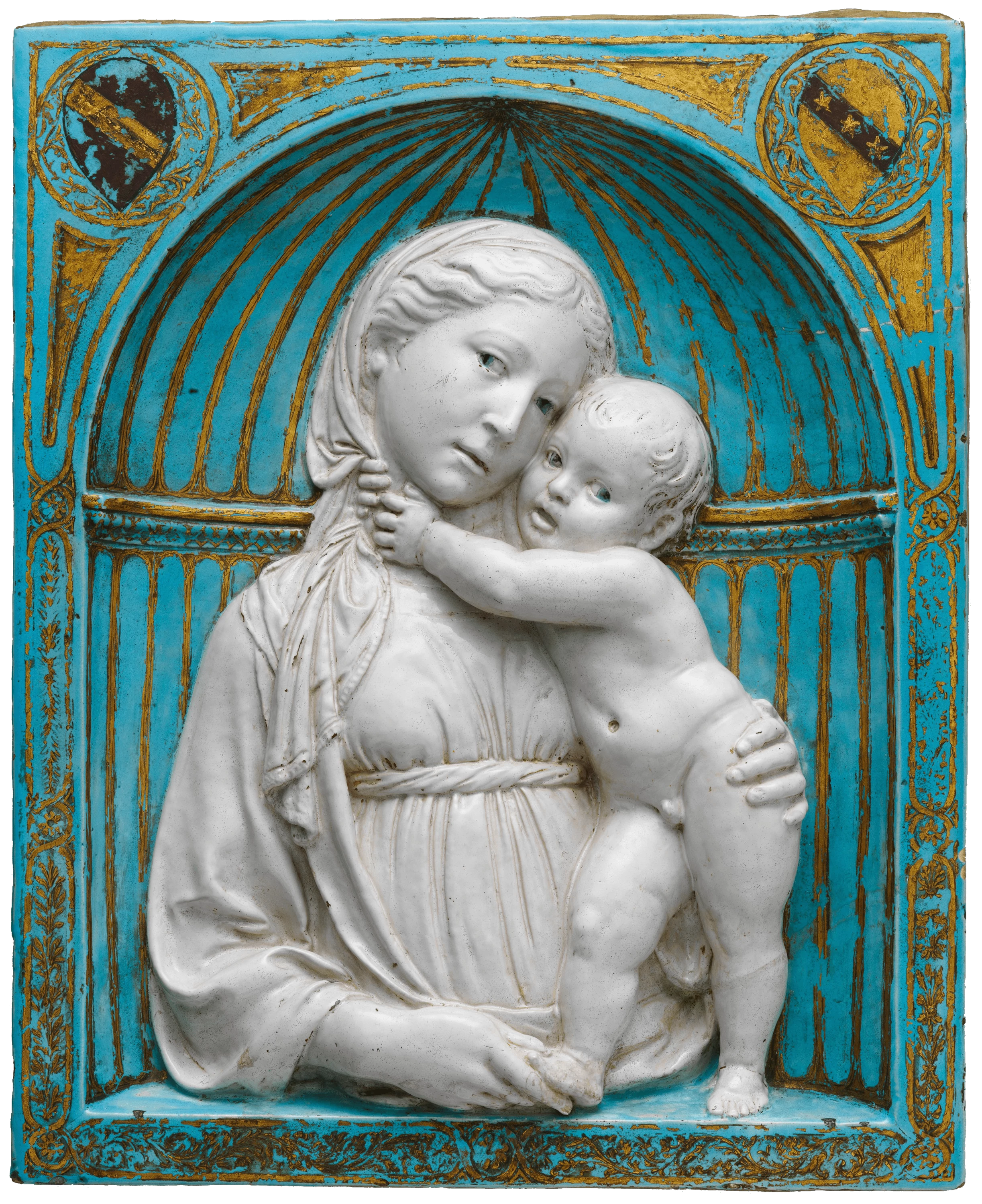 Virgin and Child in a niche, Luca della Robbia