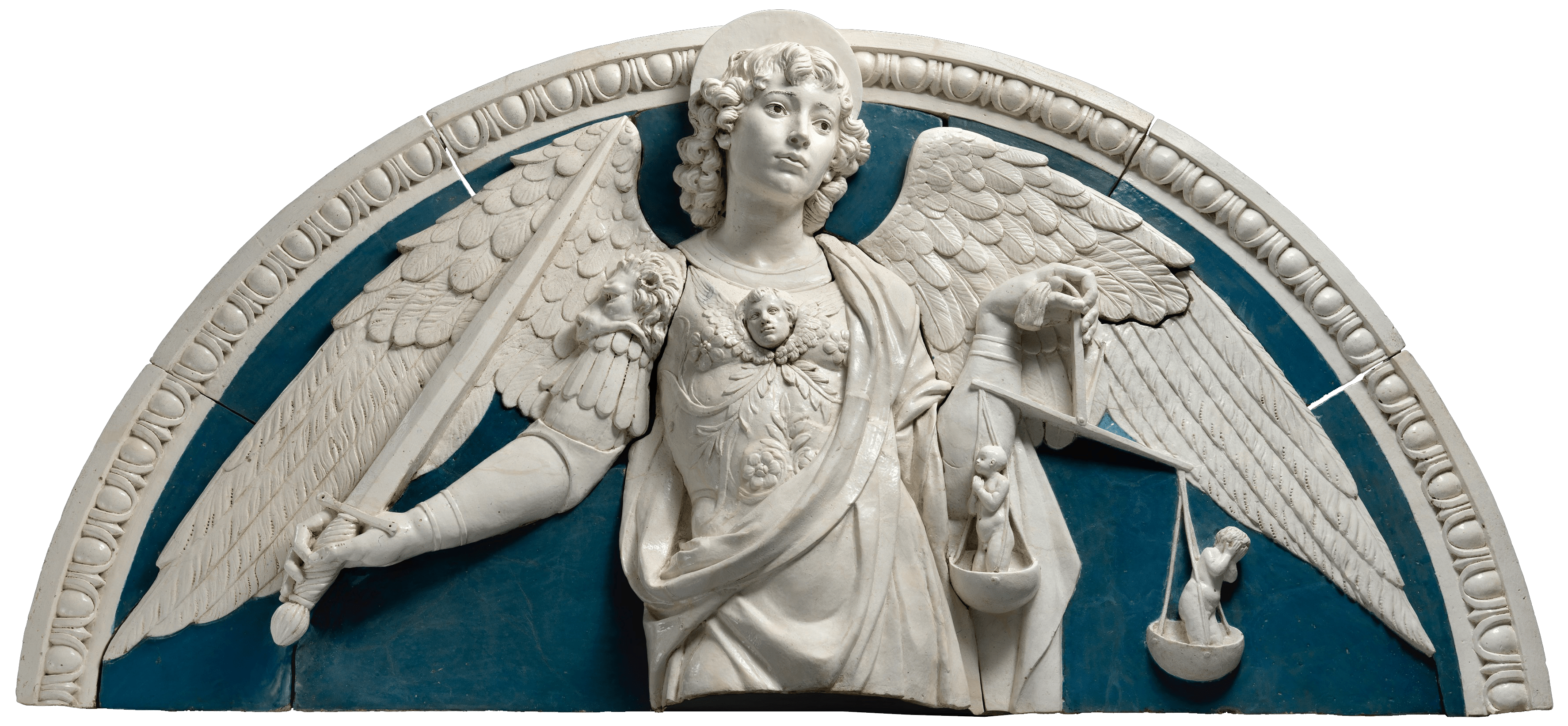 Saint Michael the Archangel, zoomed in