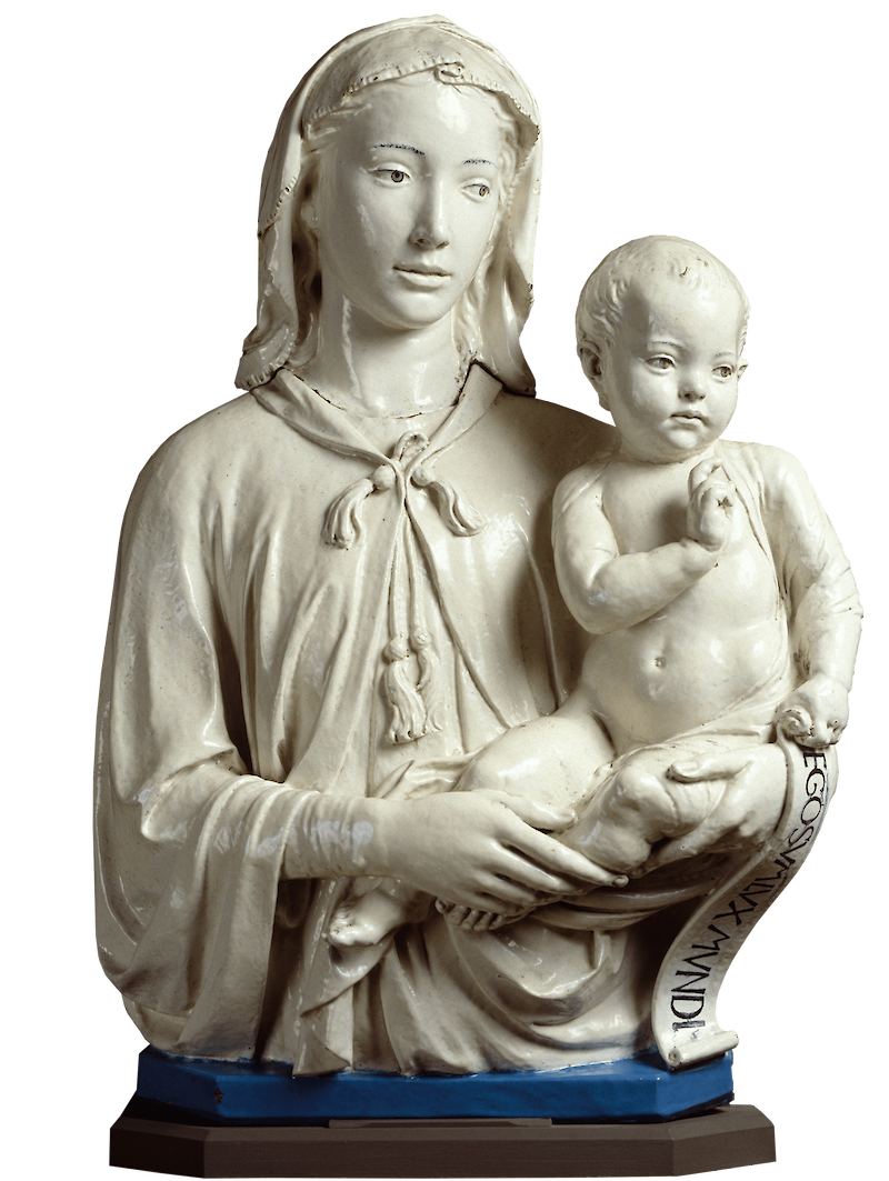 Madonna and Child with Scroll scale comparison