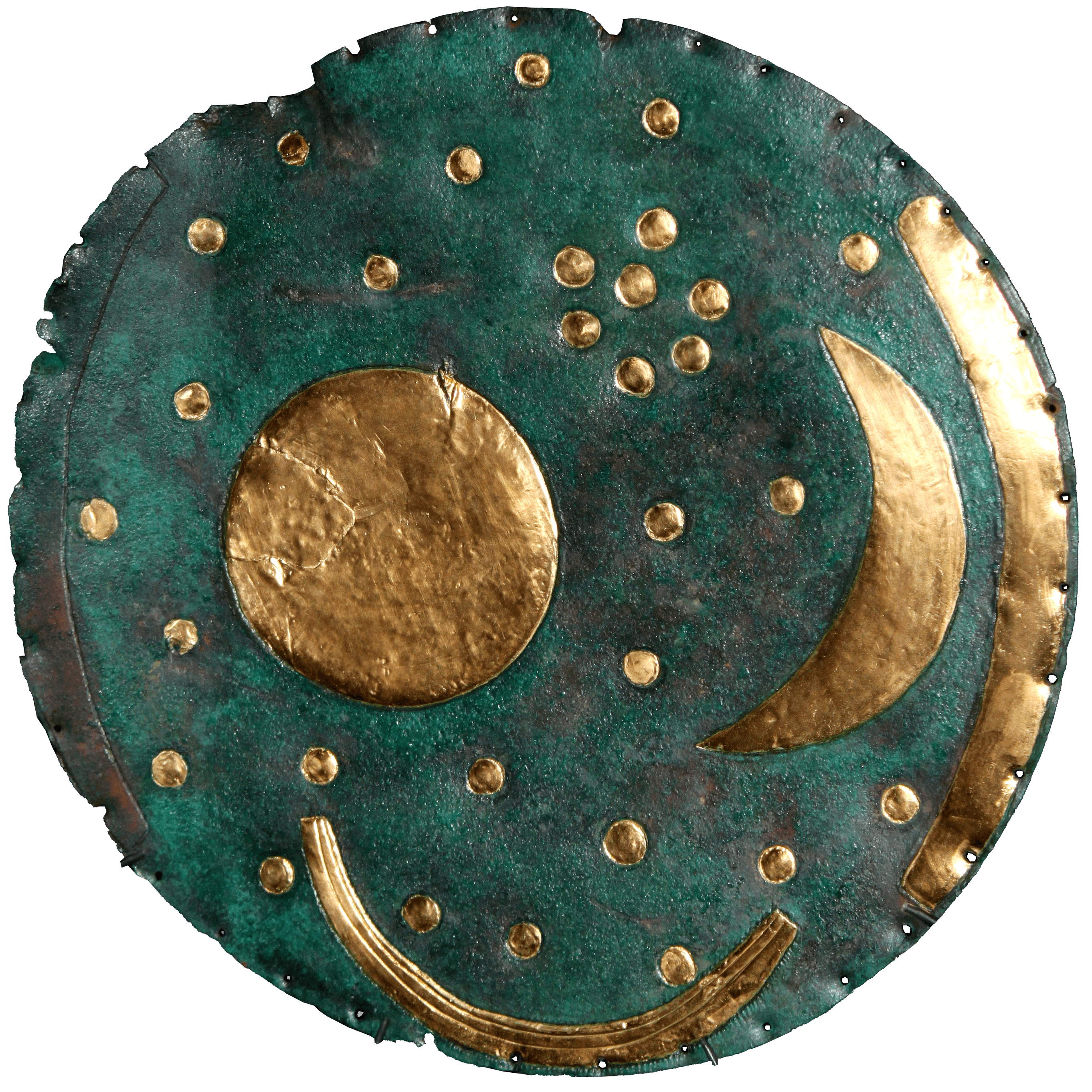 Nebra Sky Disk, zoomed in