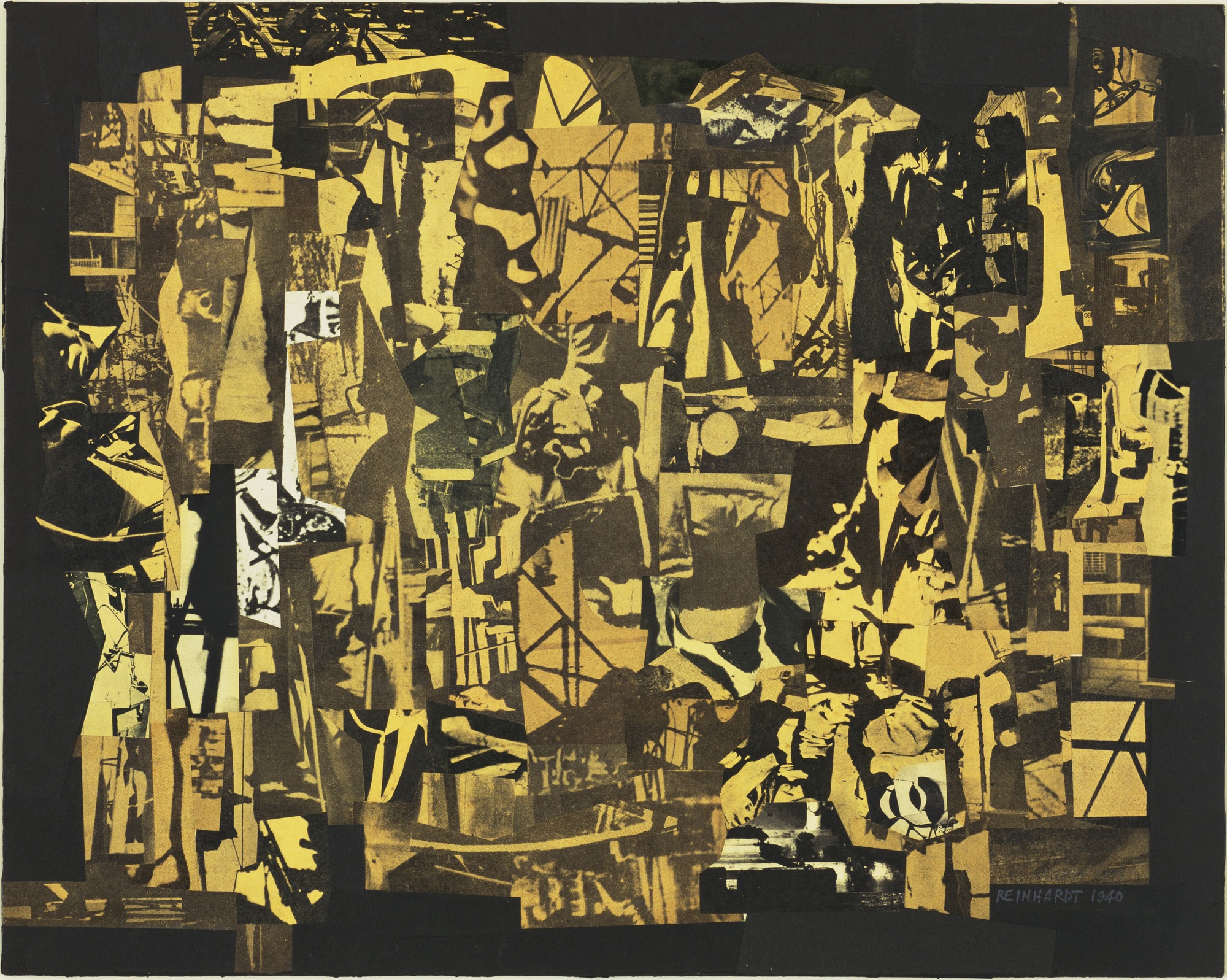 Newsprint Collage, zoomed in