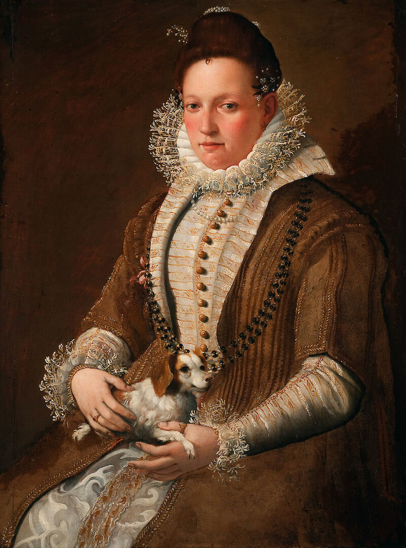 Portrait of a Lady with a Dog scale comparison