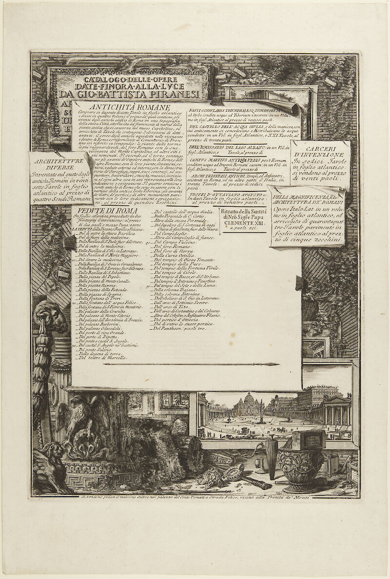 Catalogo delle Opere scale comparison