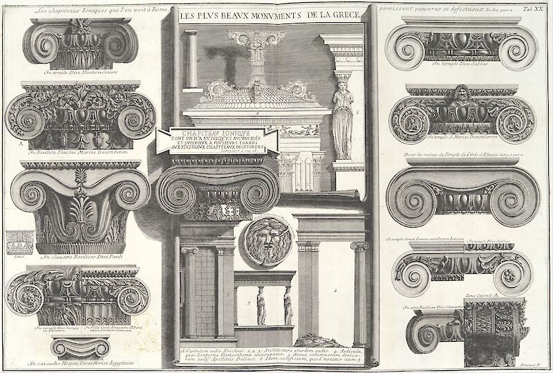 Della Magnificenza e d'Architettura de' Romani scale comparison