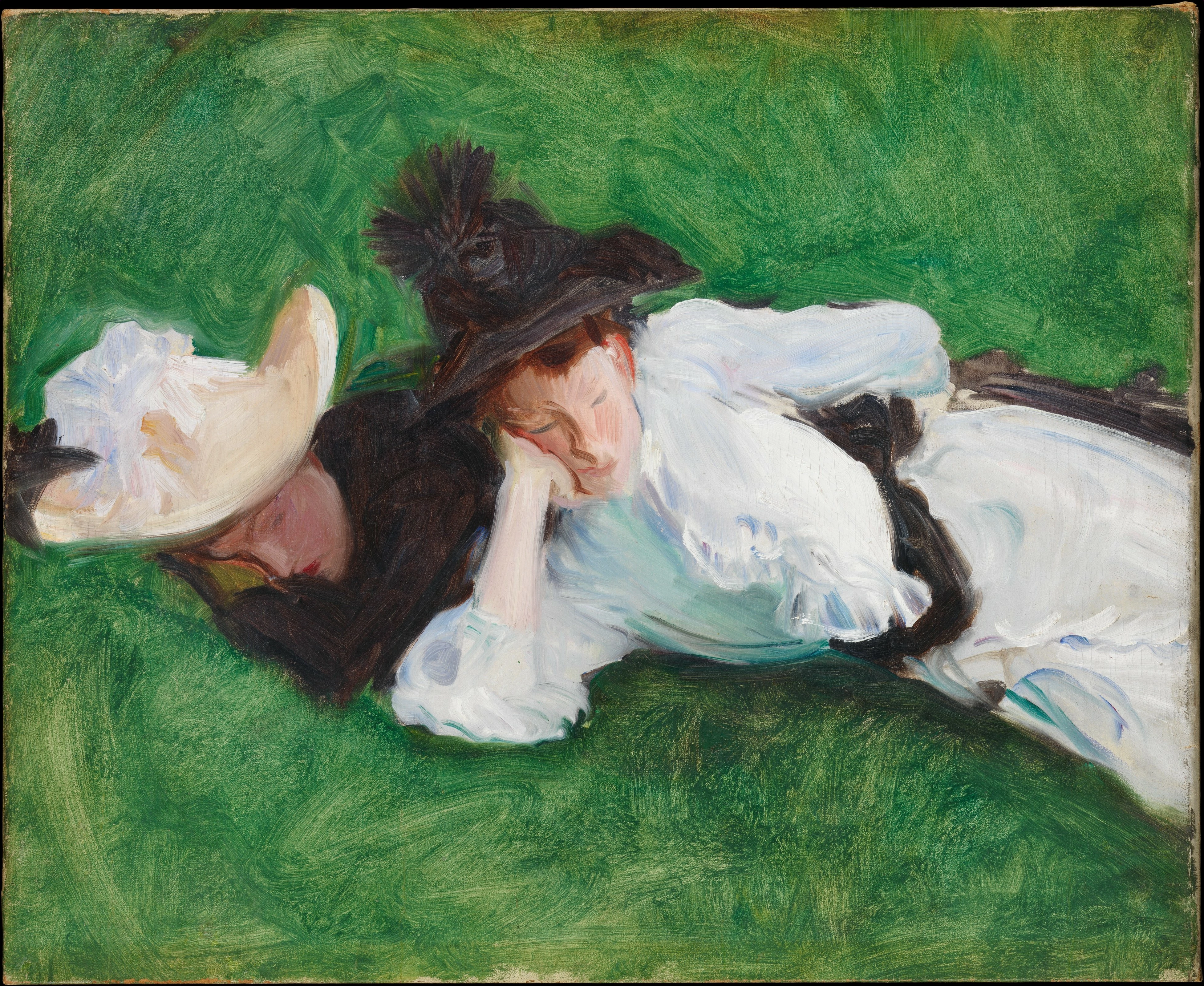 Two Girls on a Lawn, John Singer Sargent