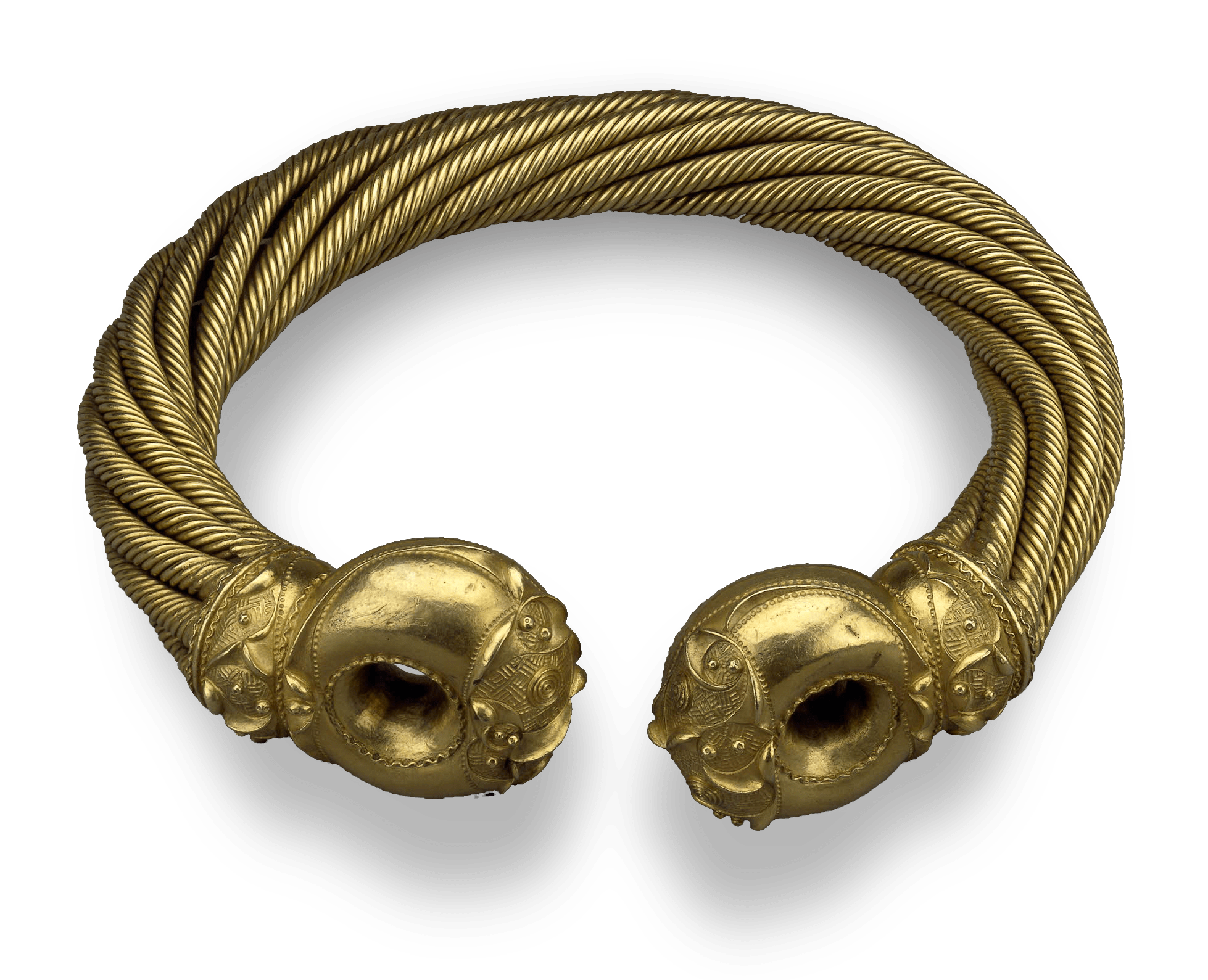 The Snettisham Great Torc, zoomed in