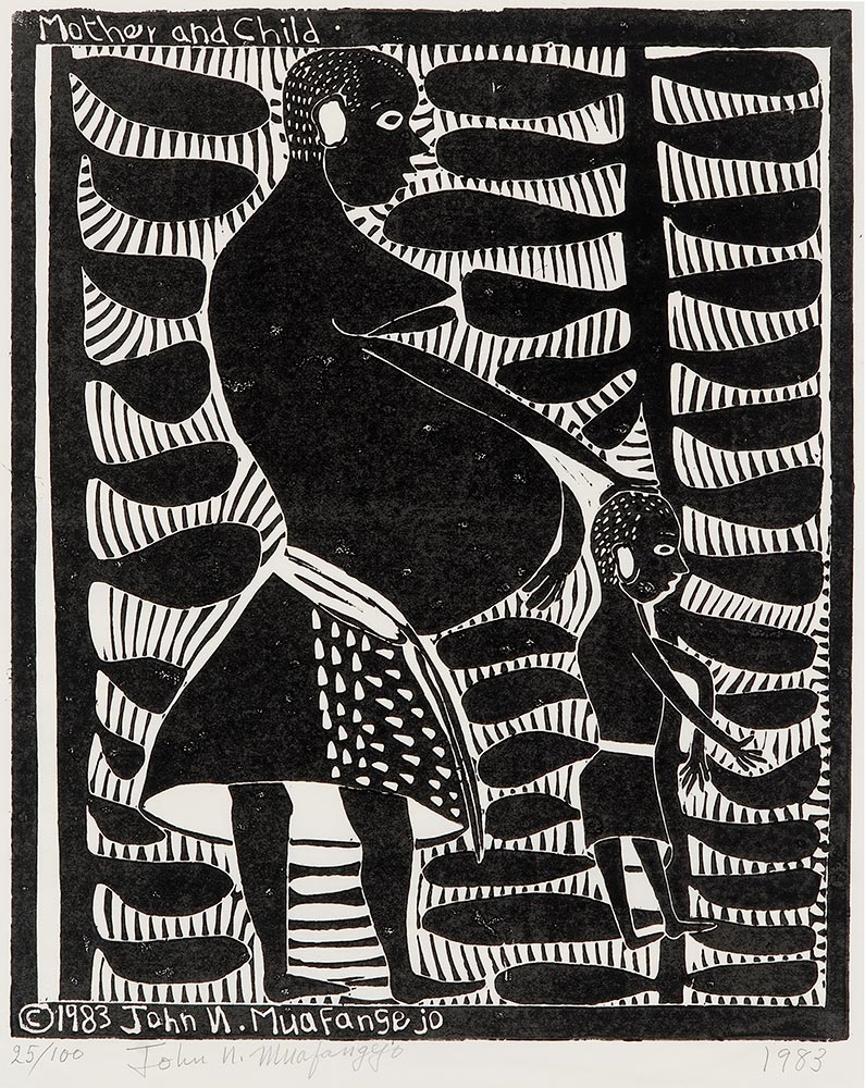 Mother and Child, zoomed in