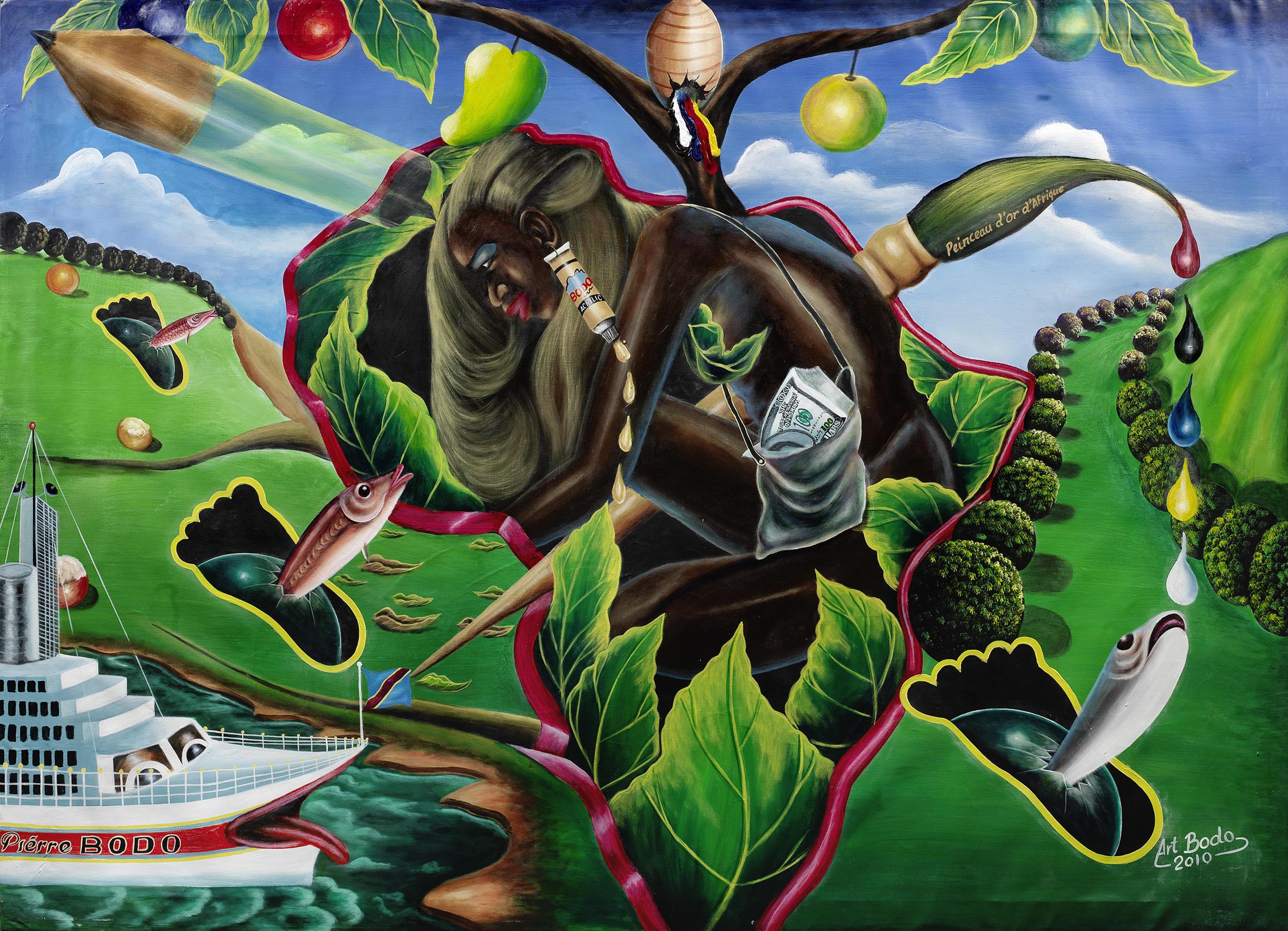 Golden Brush of Africa, zoomed in