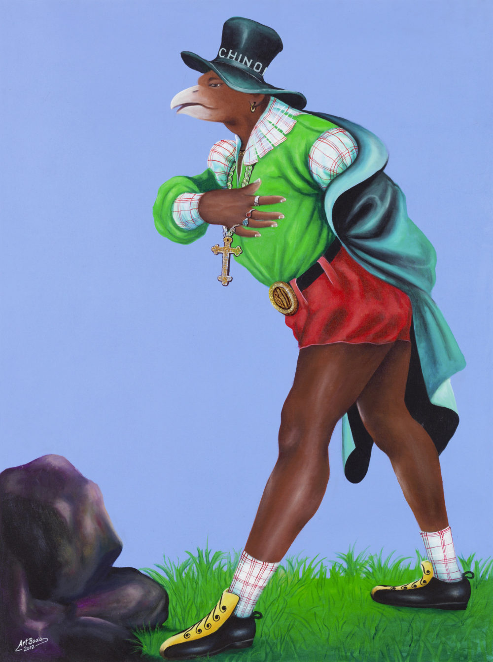 Vieux Chinois, zoomed in