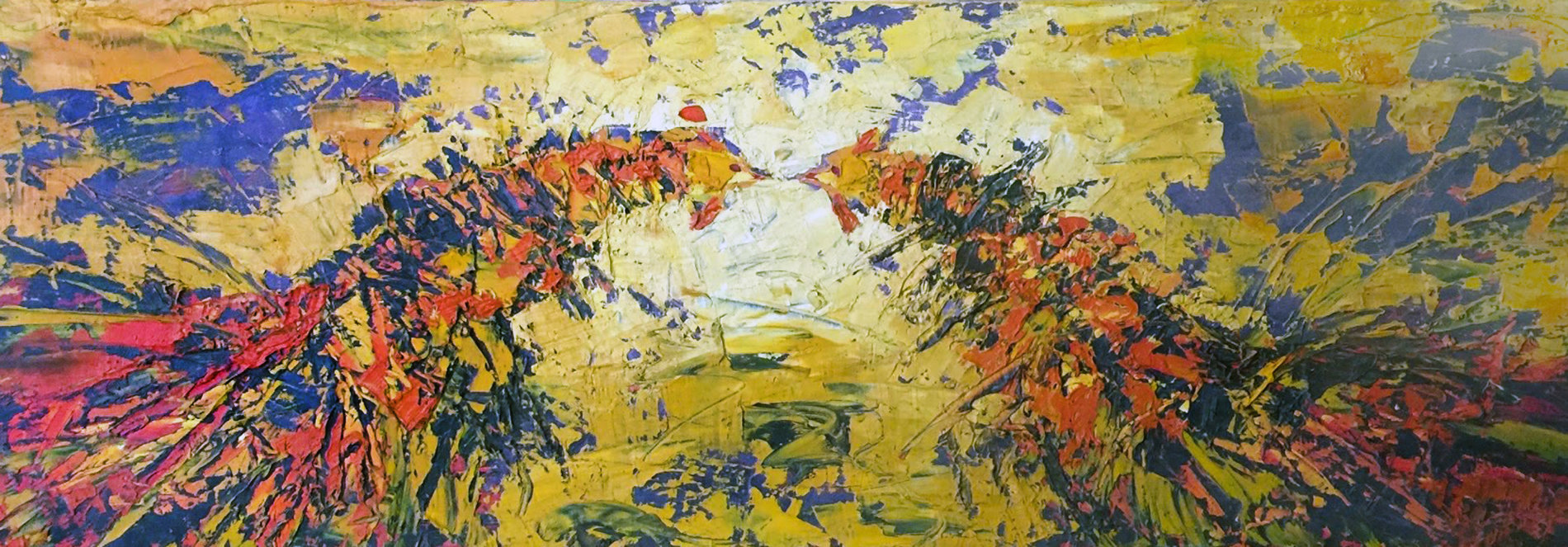 Red Cockfight, zoomed in