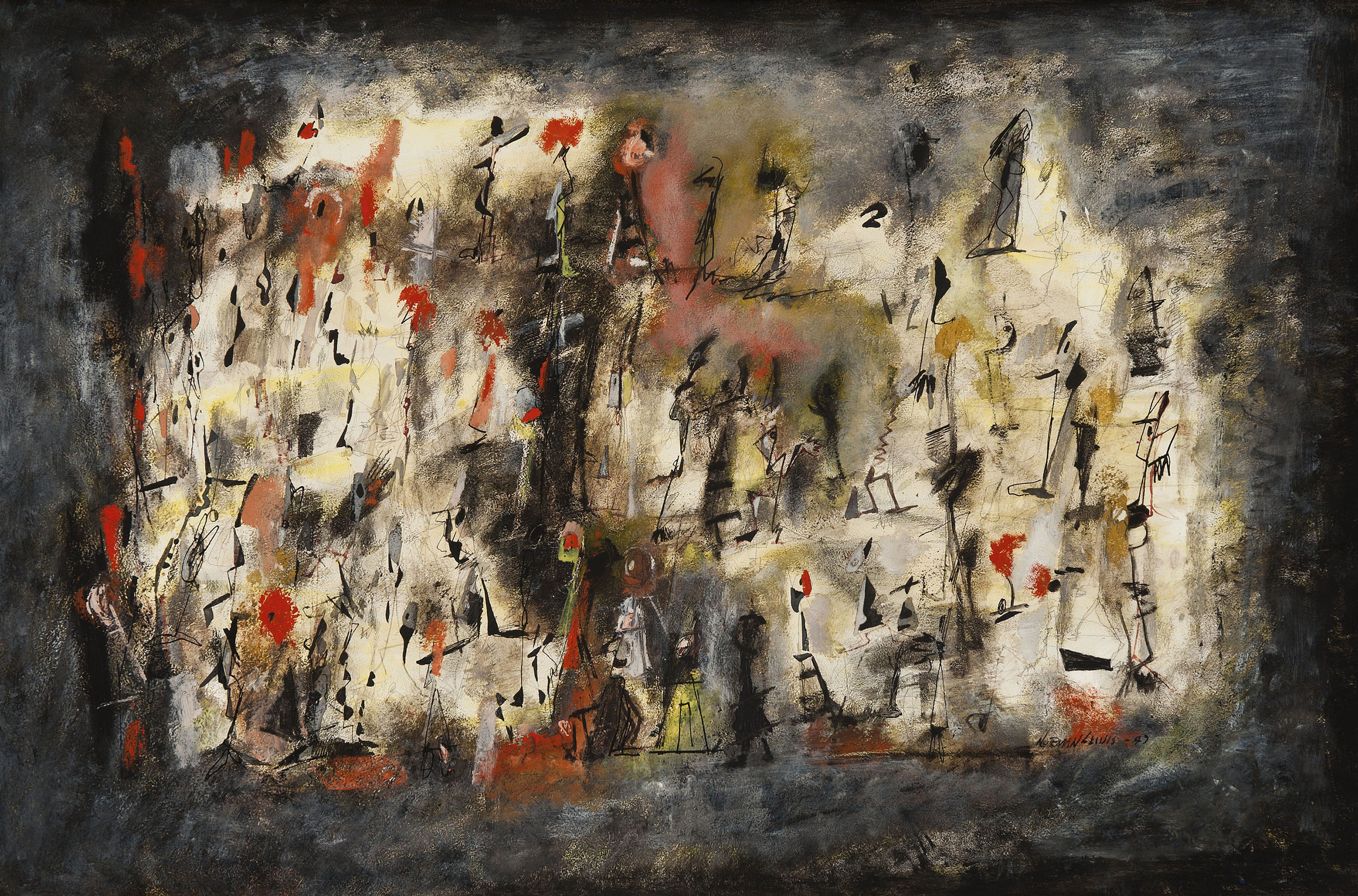 Title Unknown (Street Scene), zoomed in