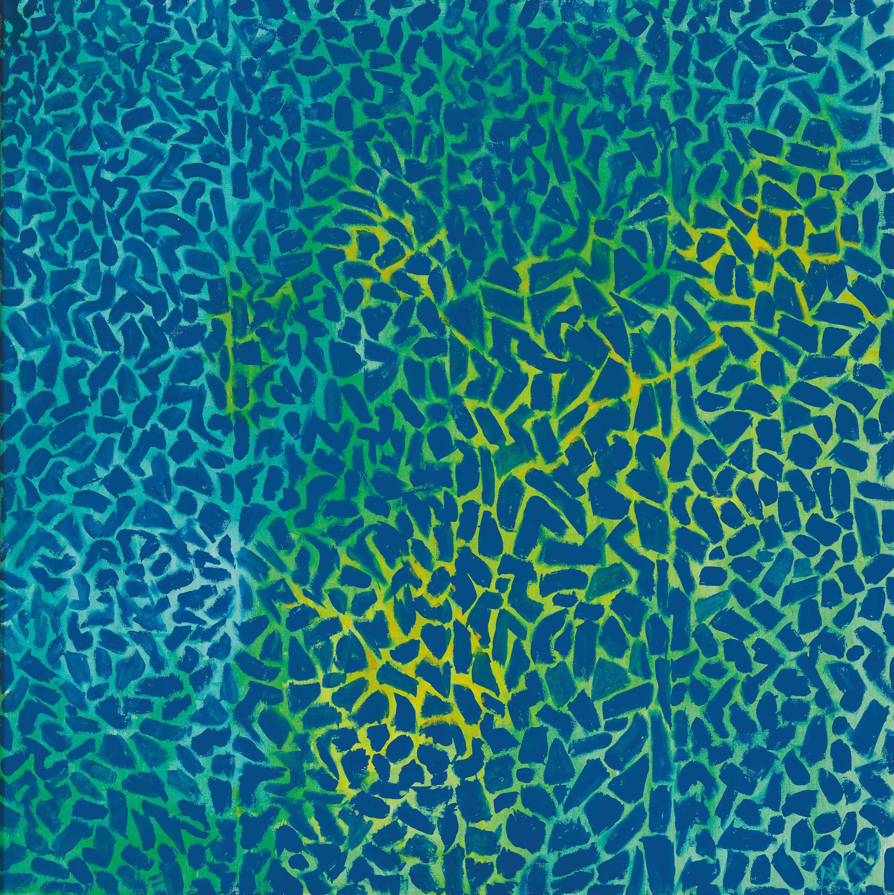 Lake Reflecting Advent of Spring, zoomed in