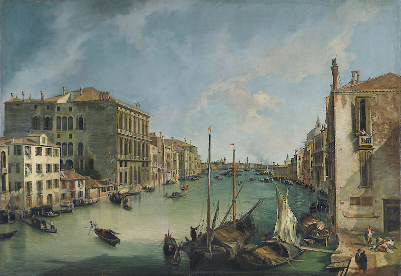 The Grand Canal from San Vio, Venice scale comparison