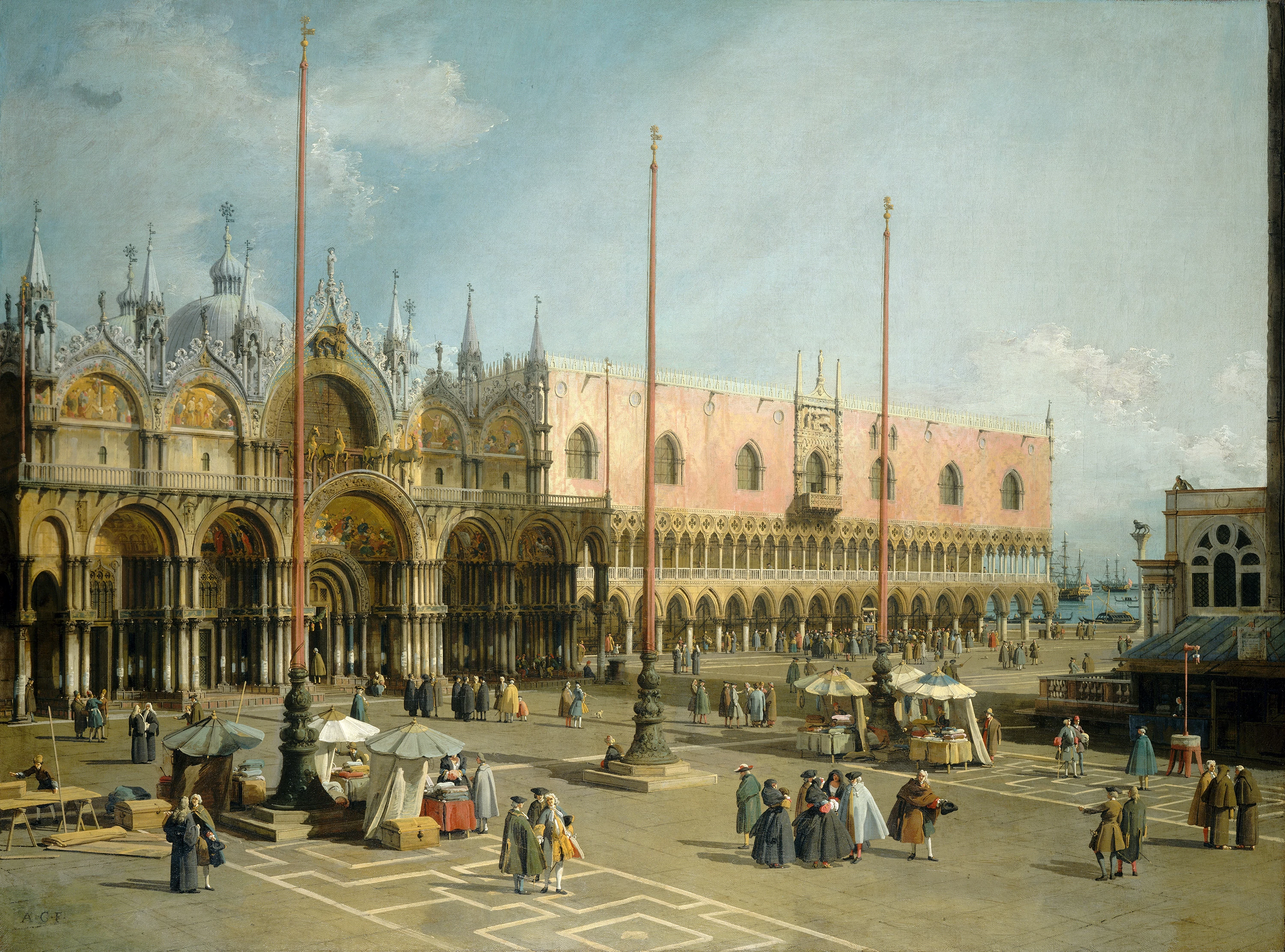 The Square of St Mark's, Venice, Canaletto
