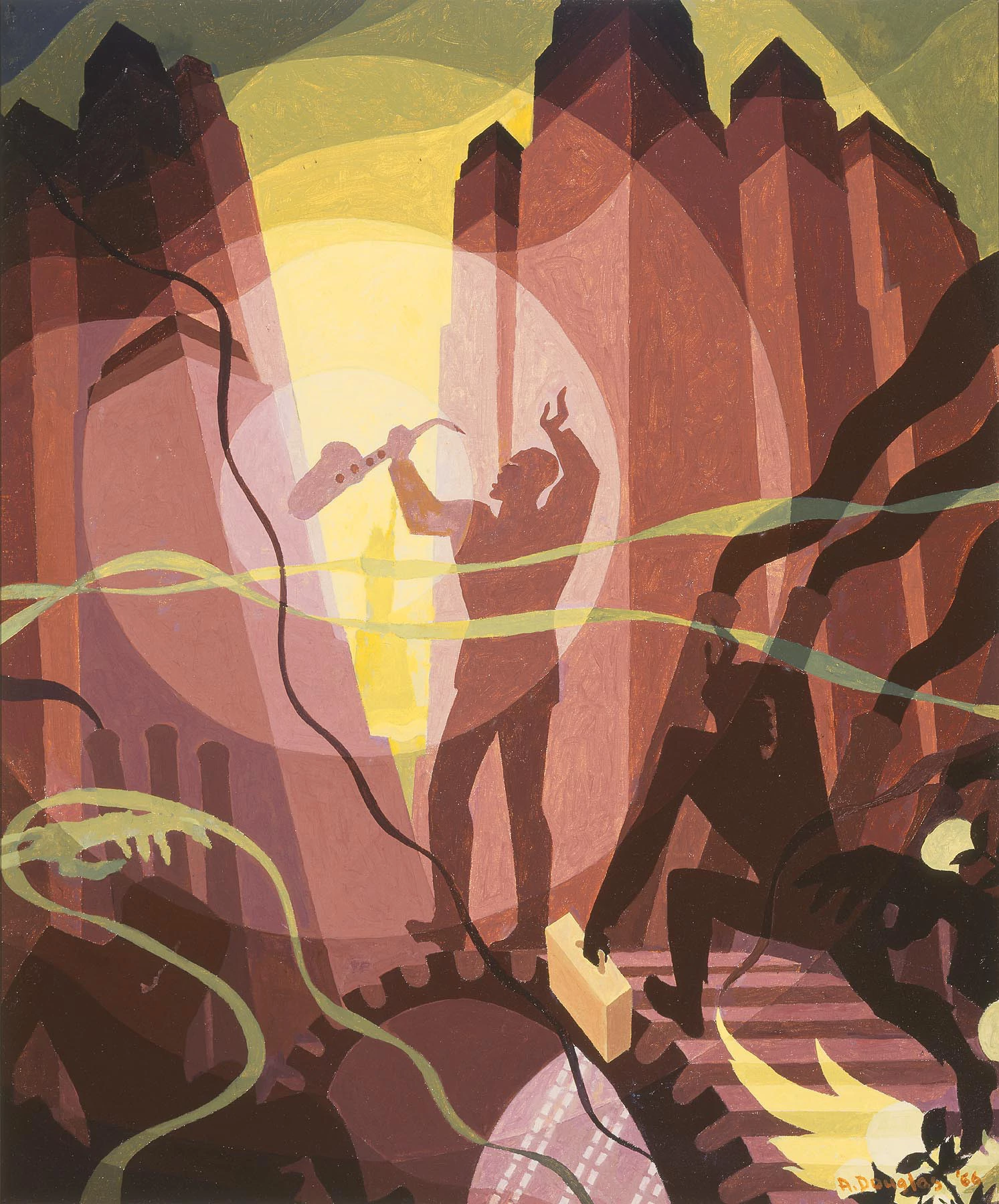 Song of the Towers, Aaron Douglas
