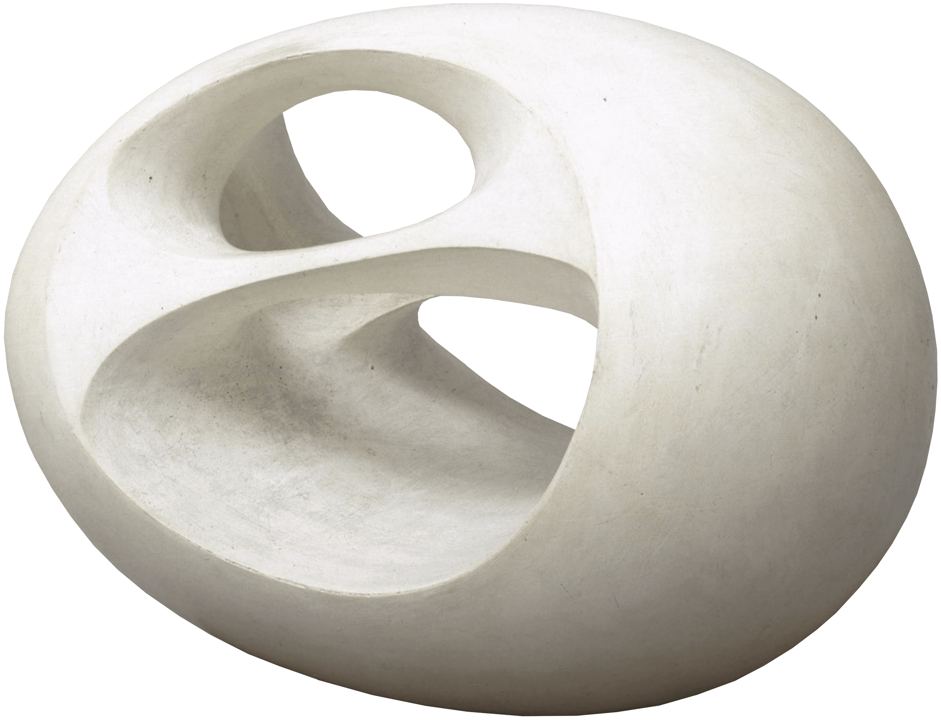 Oval Sculpture (No. 2), zoomed in