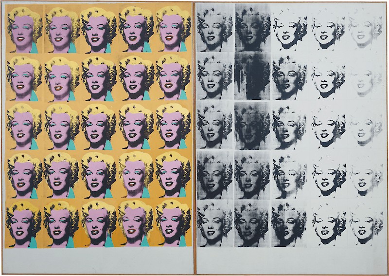 Marilyn Diptych scale comparison