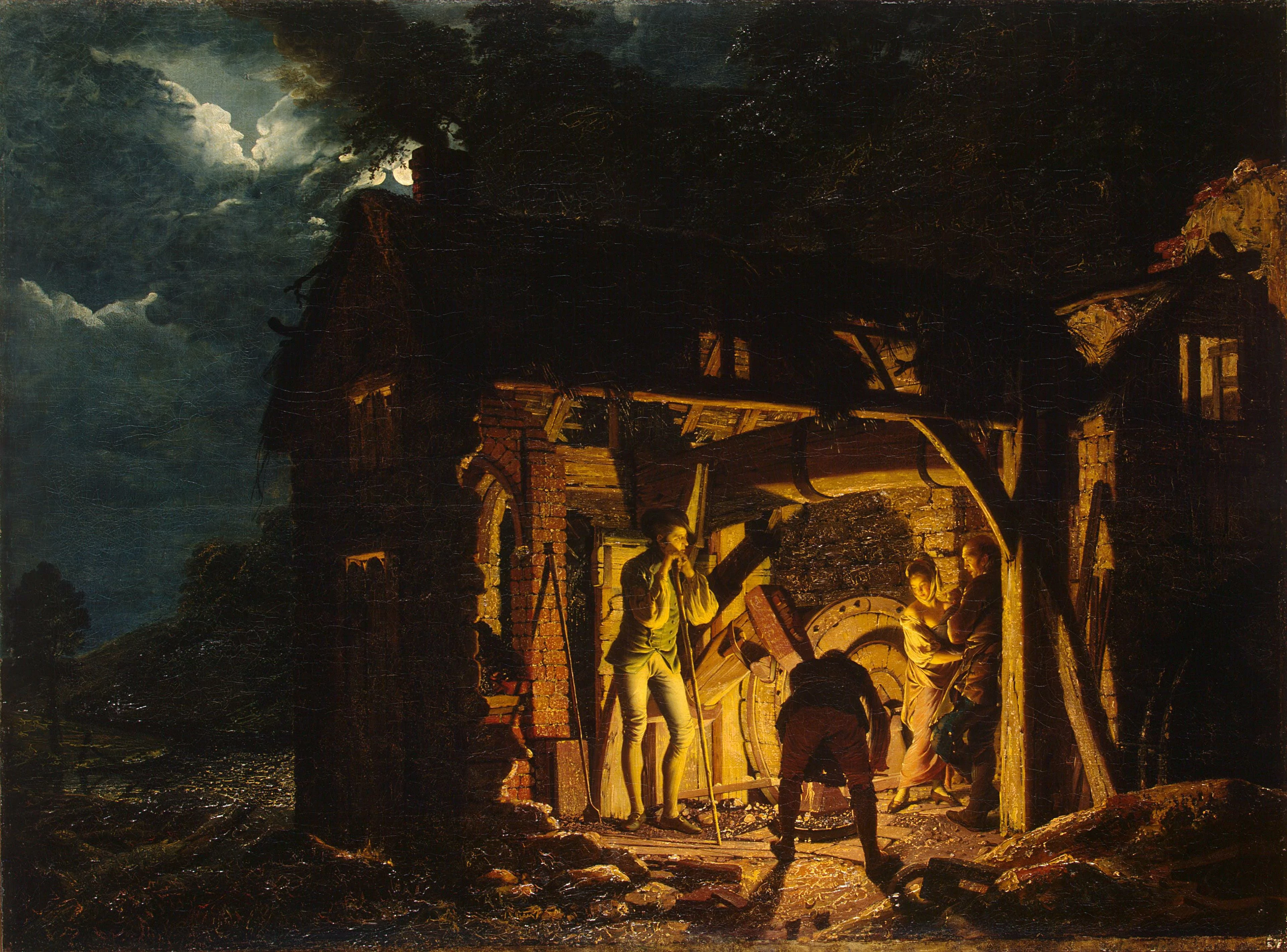Iron Forge Viewed from Without, Joseph Wright of Derby