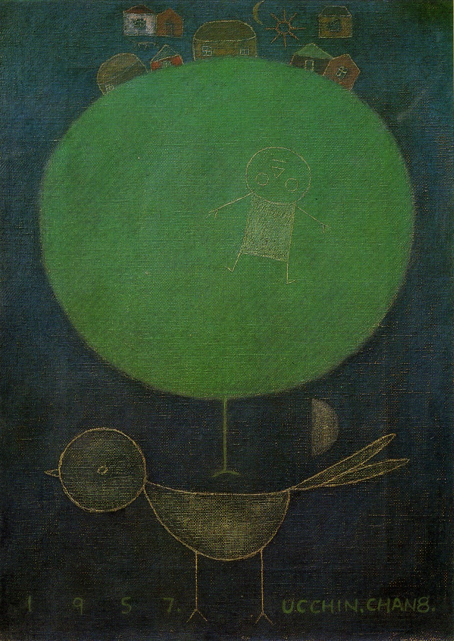 The Tree and a Bird, zoomed in