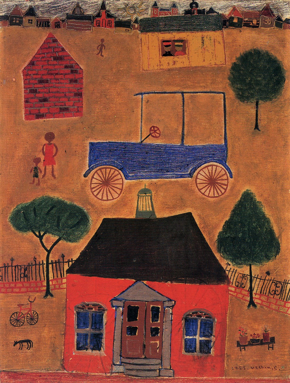 Scene with a Car, zoomed in