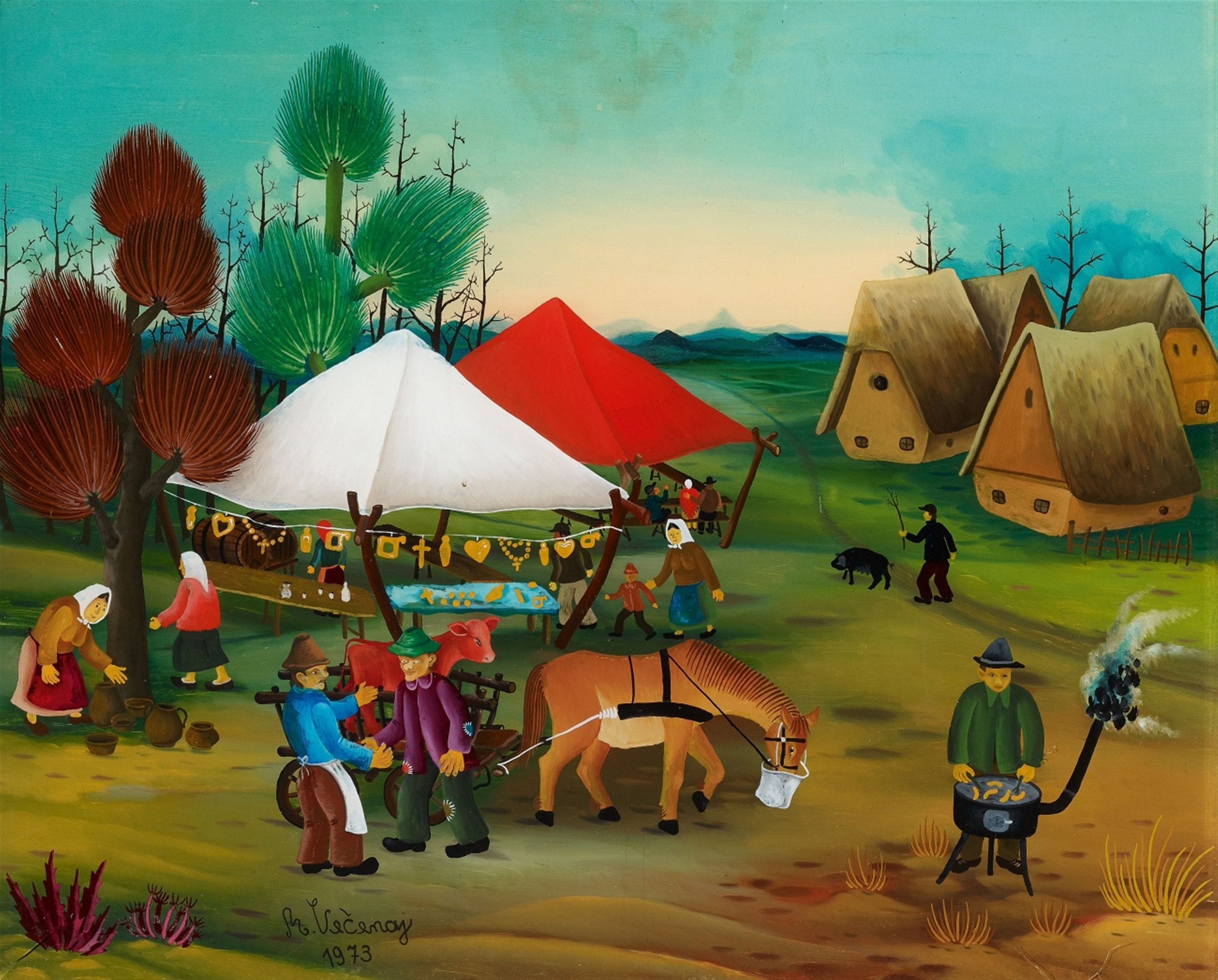 Village Fair, zoomed in