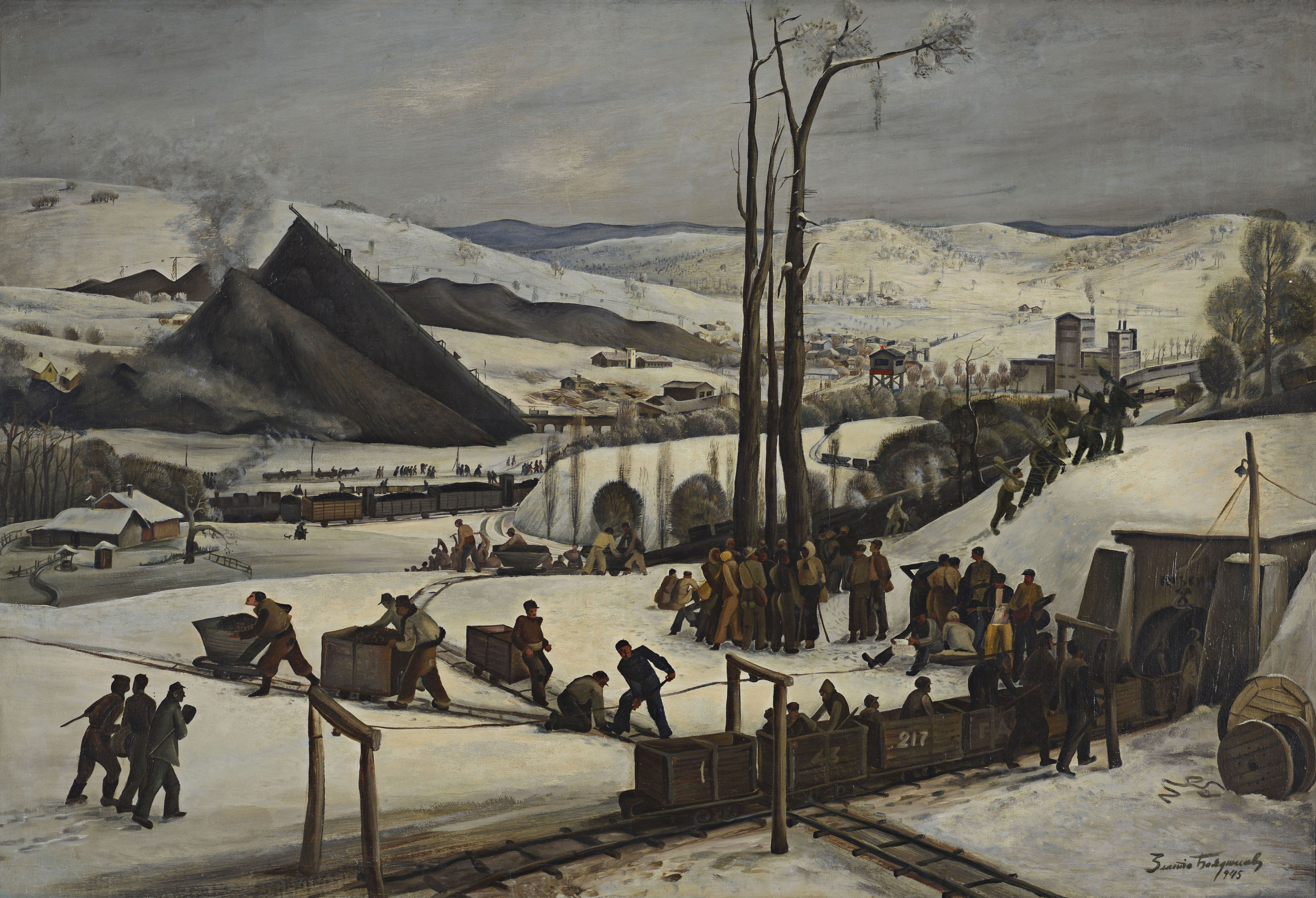 Mine outside Dimitrovo (now Pernik), zoomed in