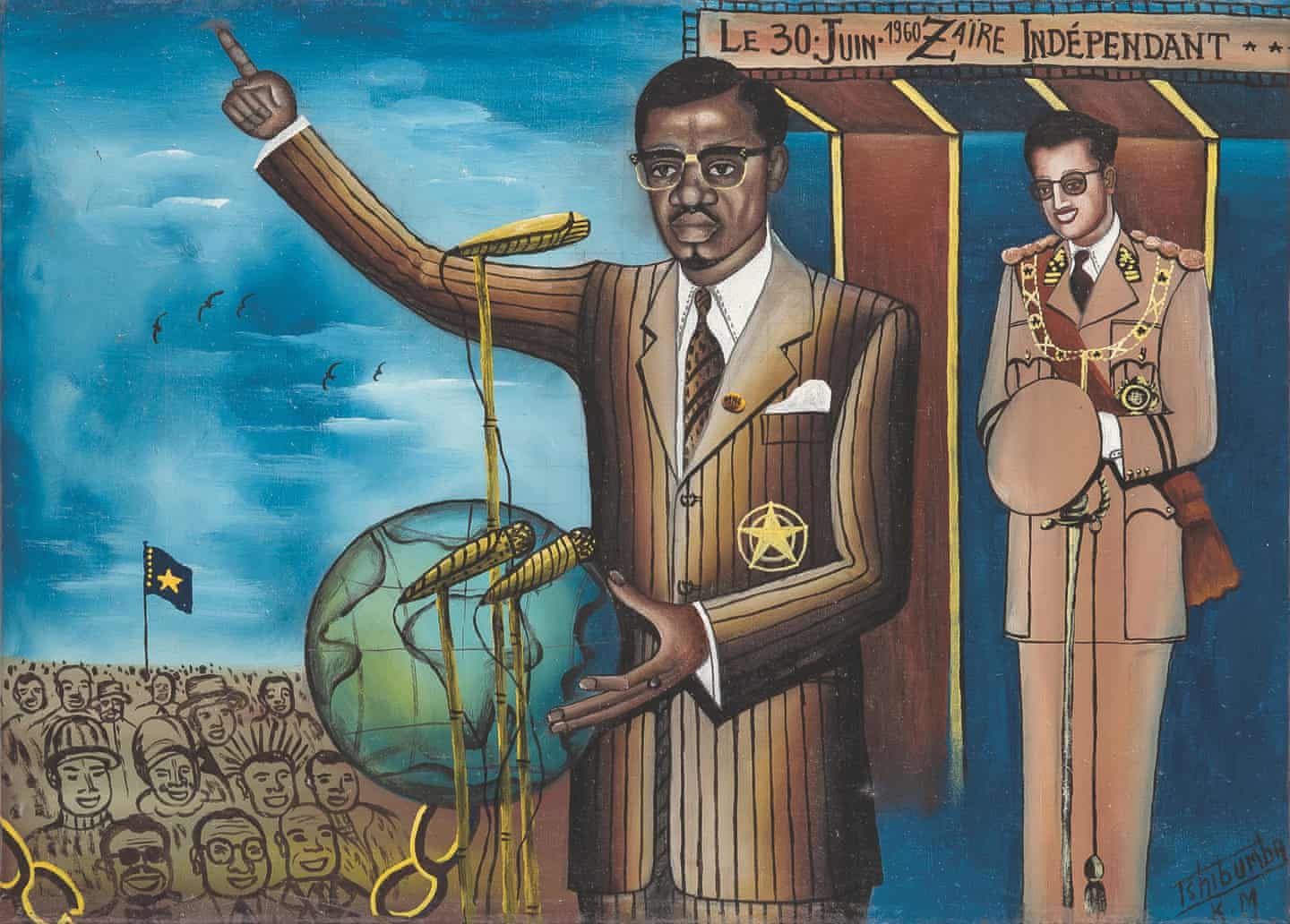 Lumumba Speaks in Kinshasa, zoomed in