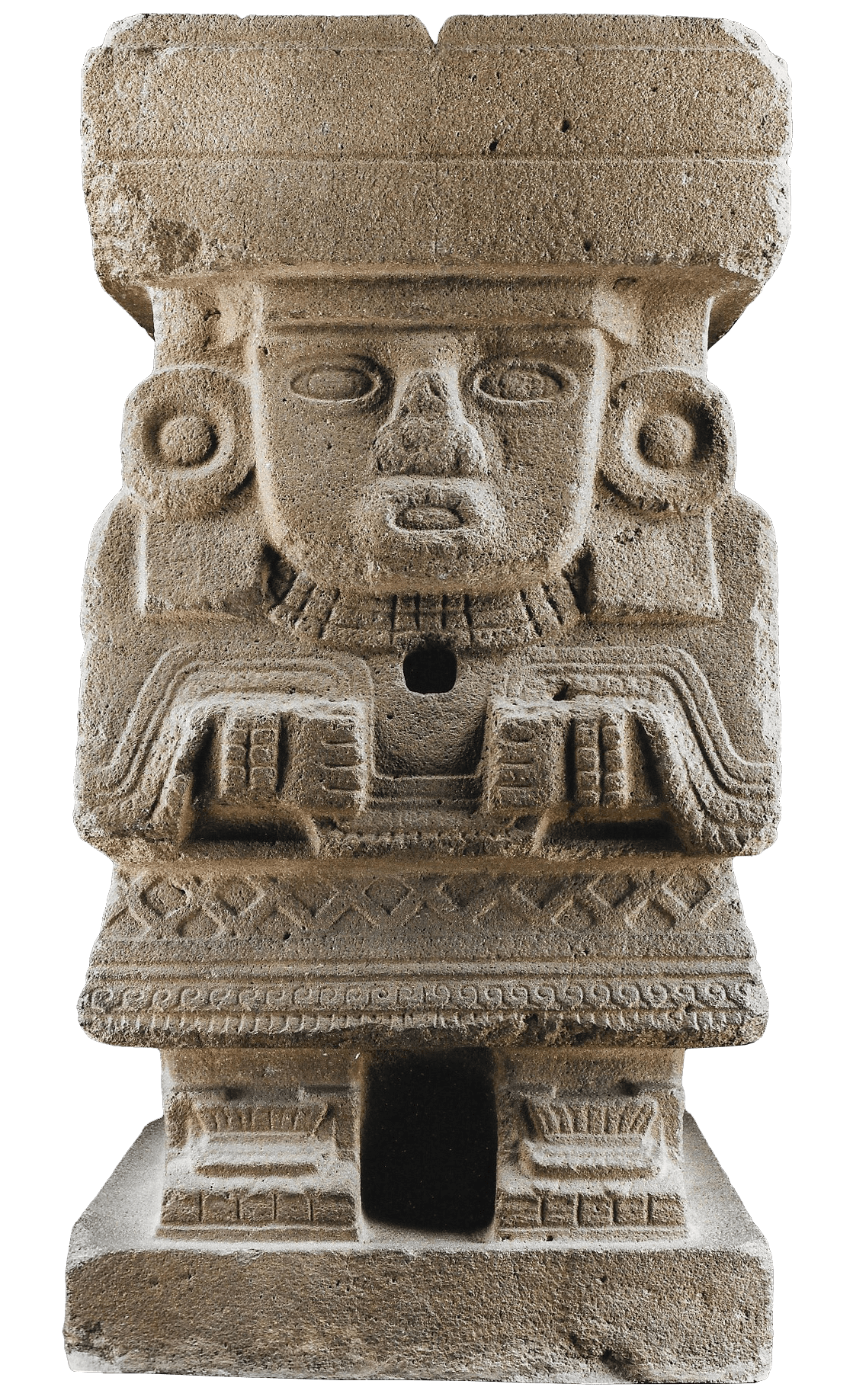 Chalchiuhtlicue Monolith, zoomed in