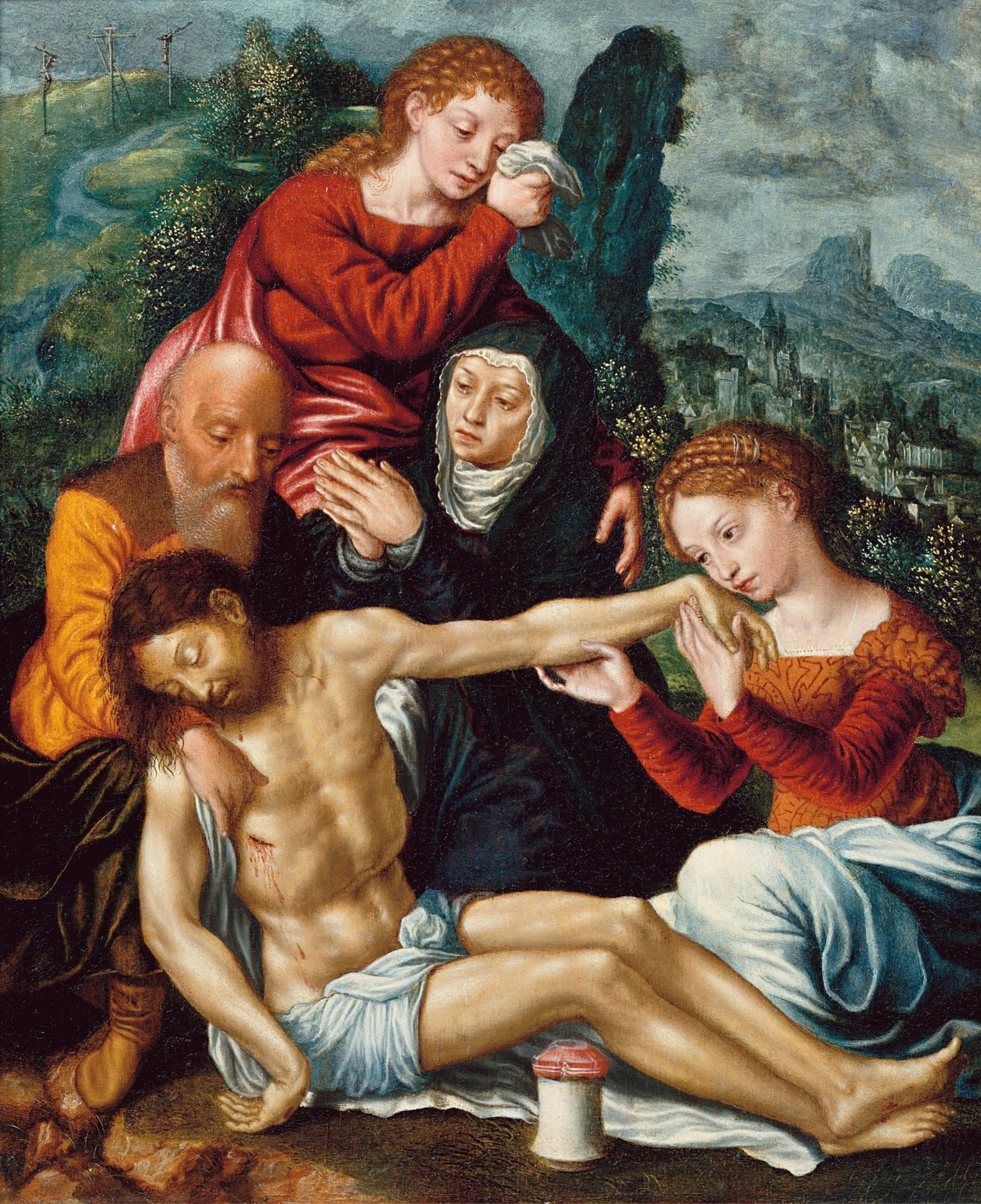 The Lamentation of Christ, Catharina van Hemessen