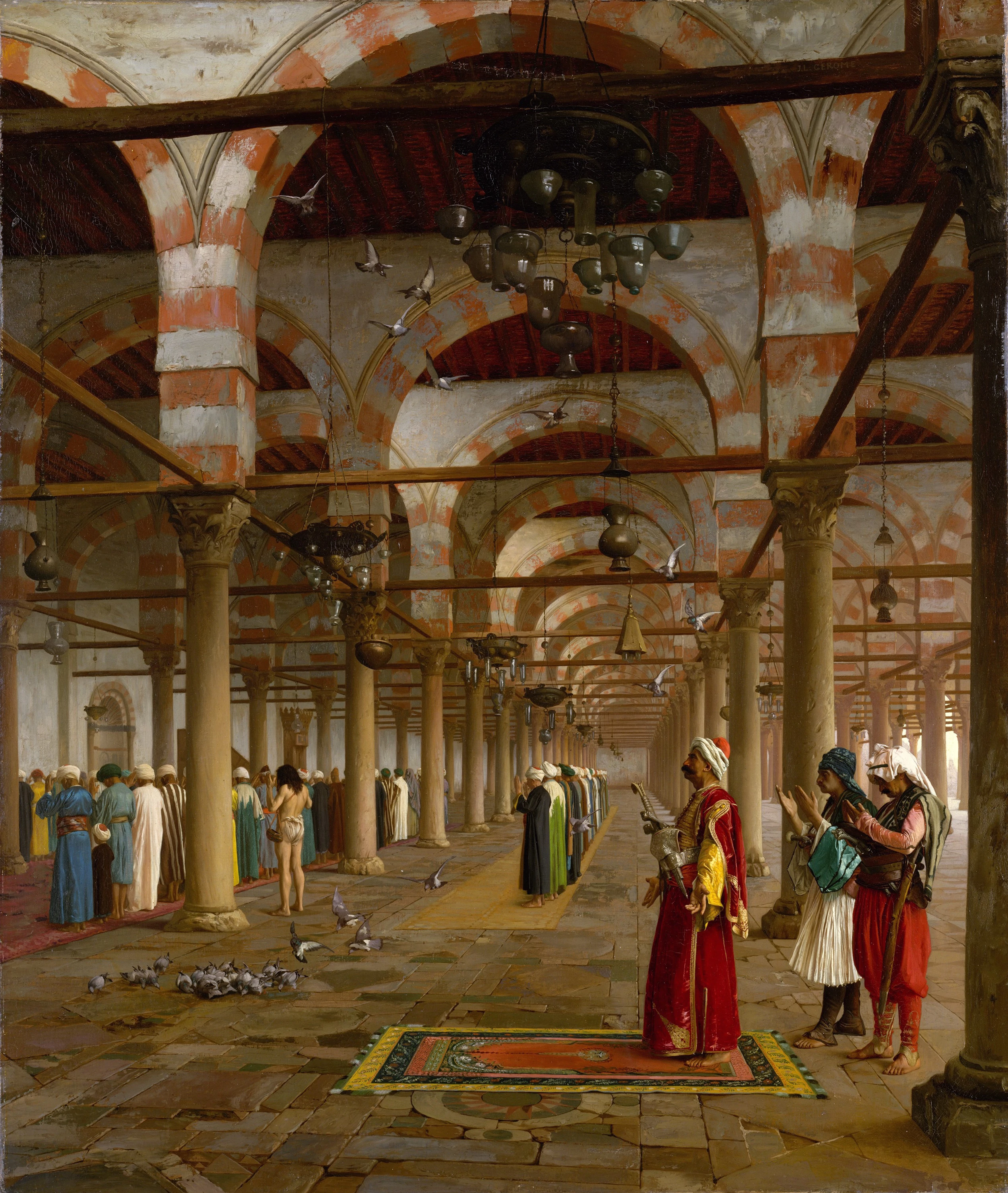 Prayer in the Mosque of Amr, Jean-Léon Gérôme