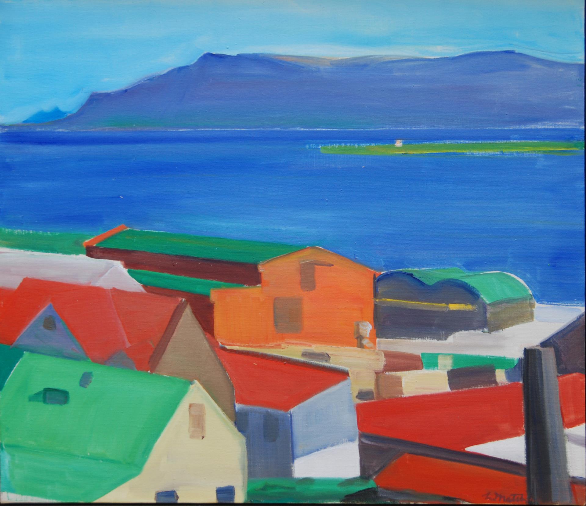 Village Scene, zoomed in