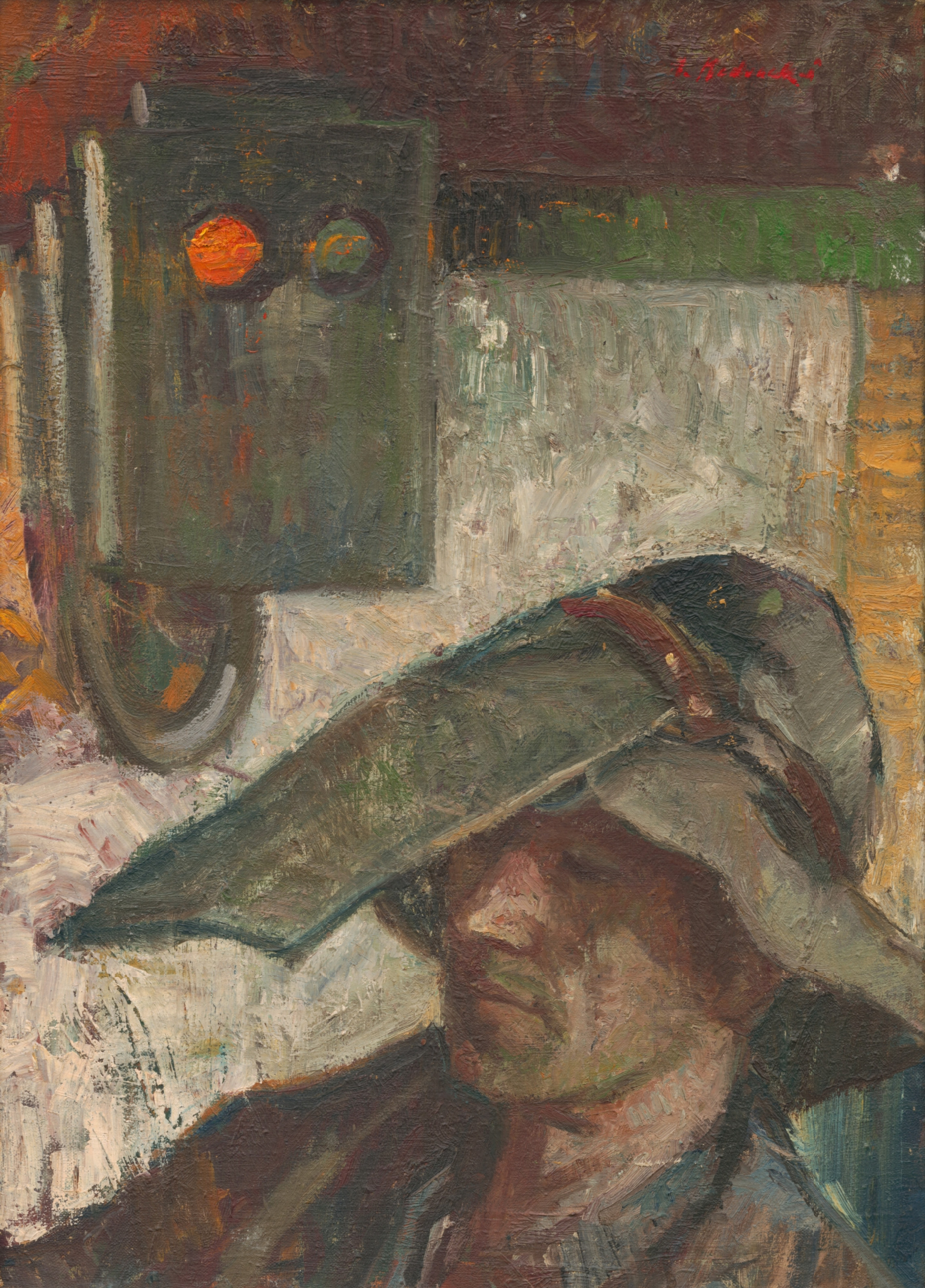 Metal Worker, zoomed in