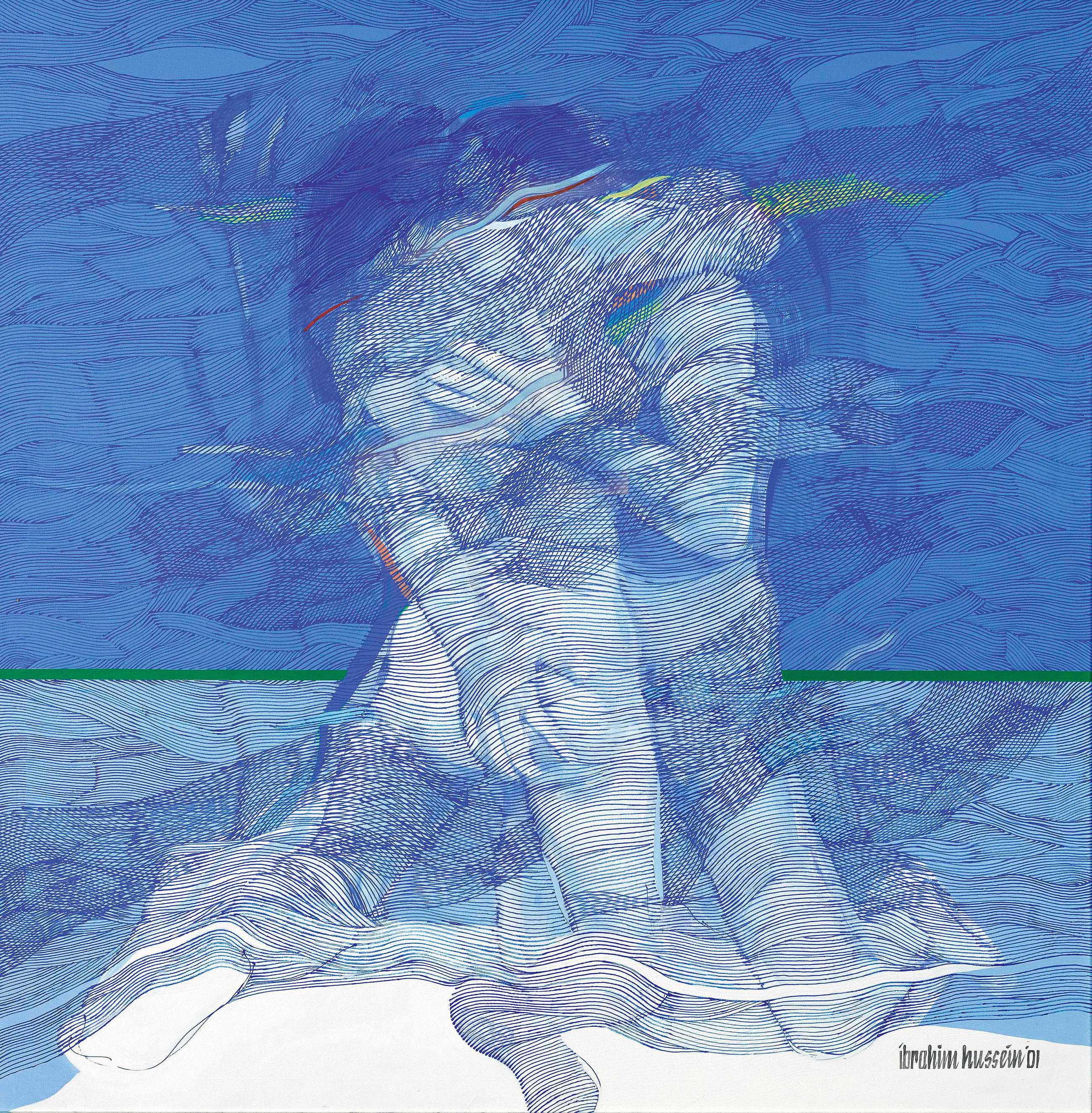 Embracing, zoomed in