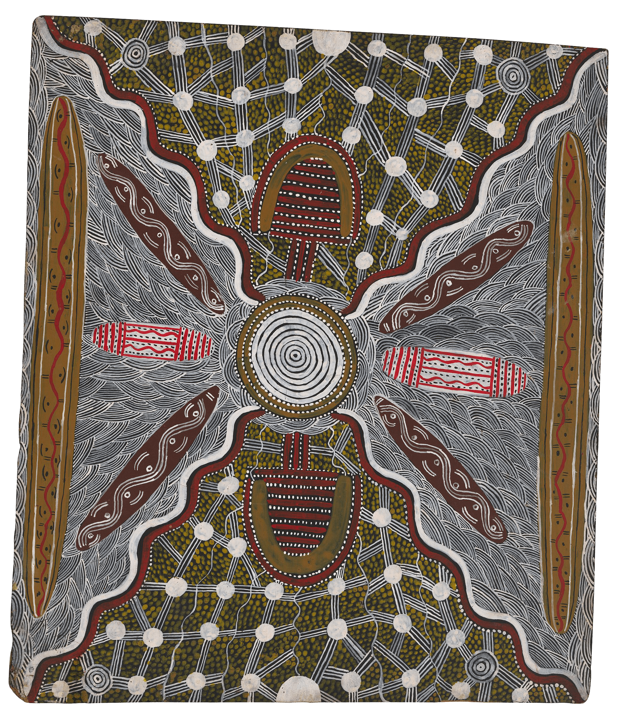 Bushfire Dreaming, zoomed in